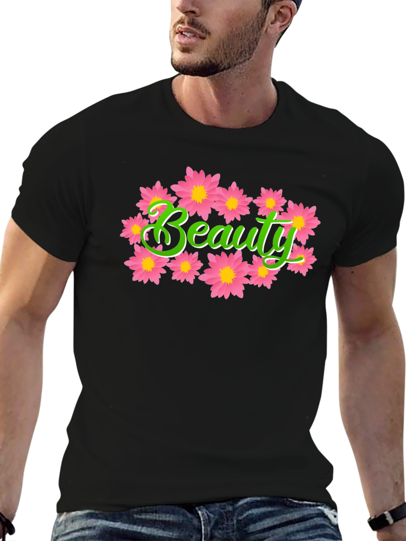Beauty Floral Graphic T-Shirt - Stylish Comfort