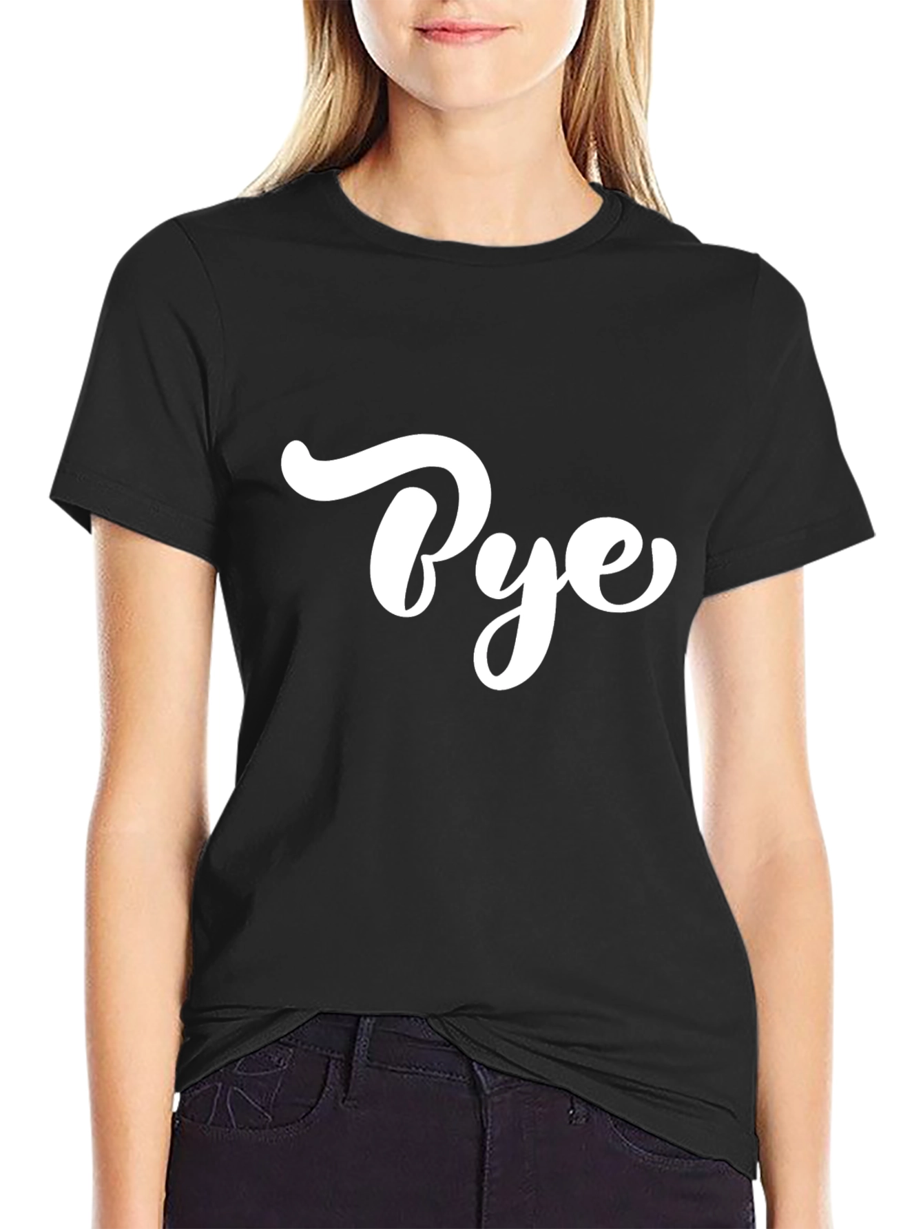 Bye Graphic Black T-Shirt