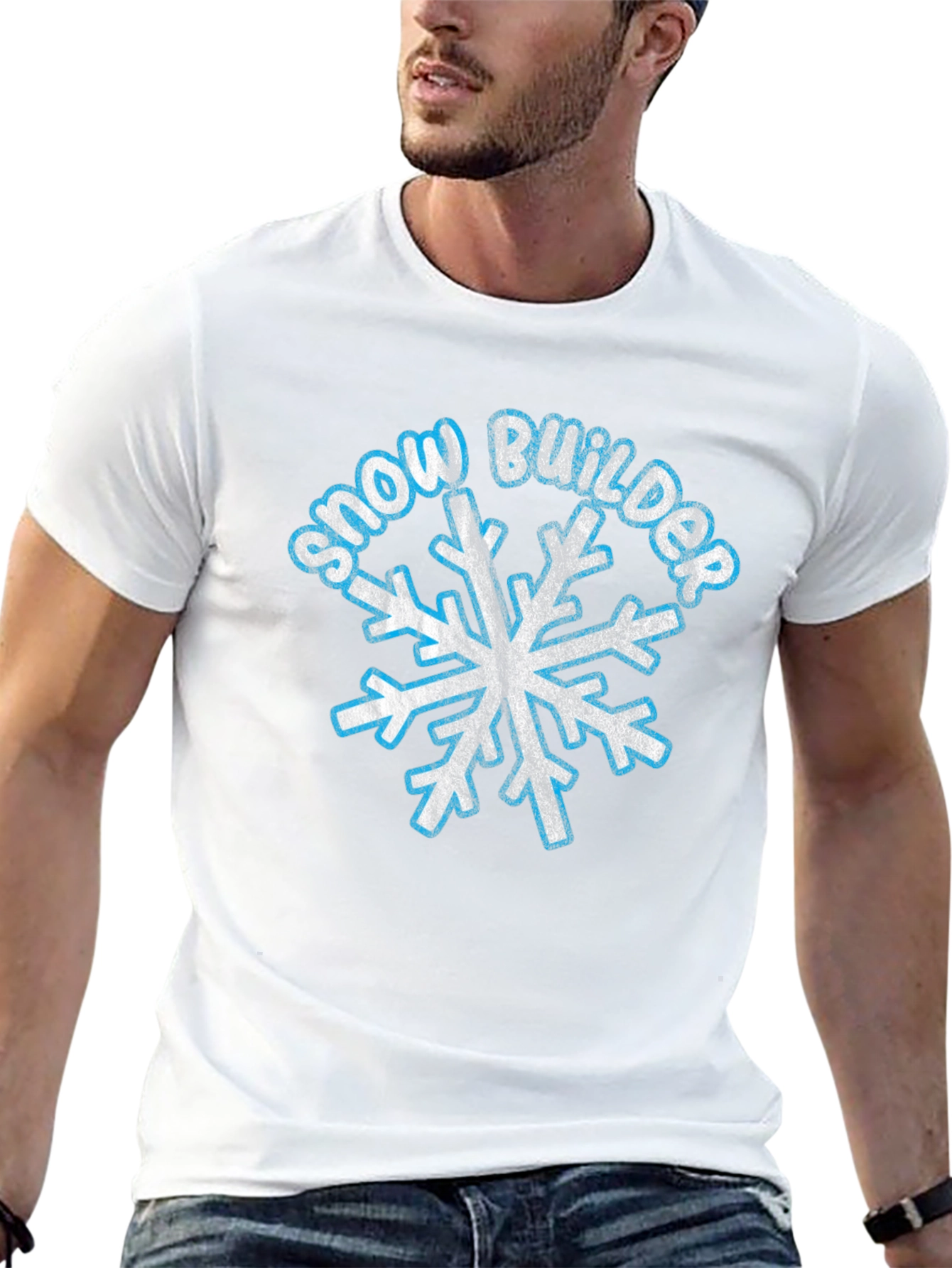 Snow Builder Snowflake Graphic Tee