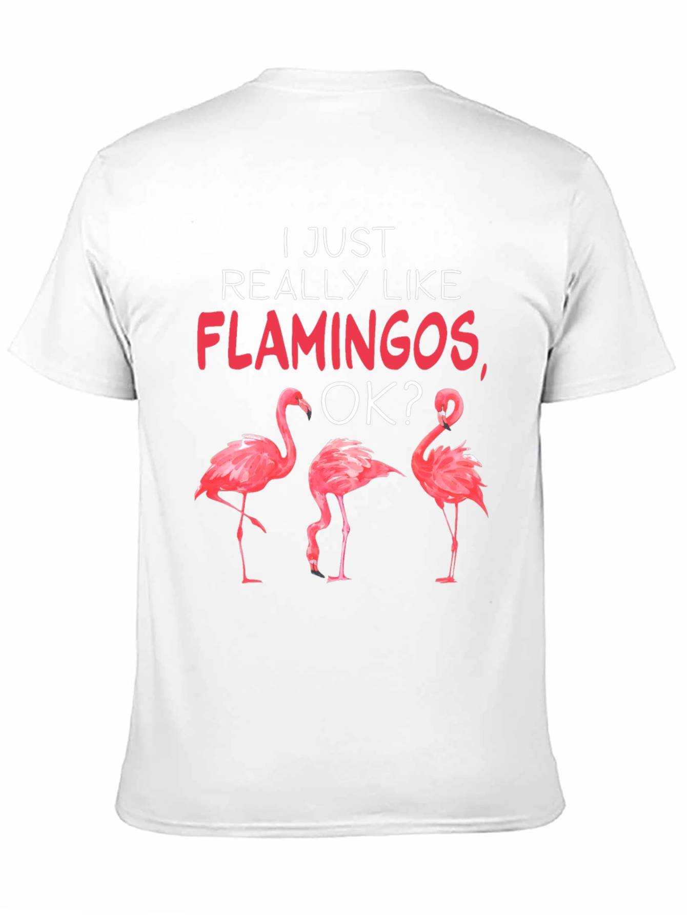 Flamingo Graphic Tee - I Just Really Like Flamingos