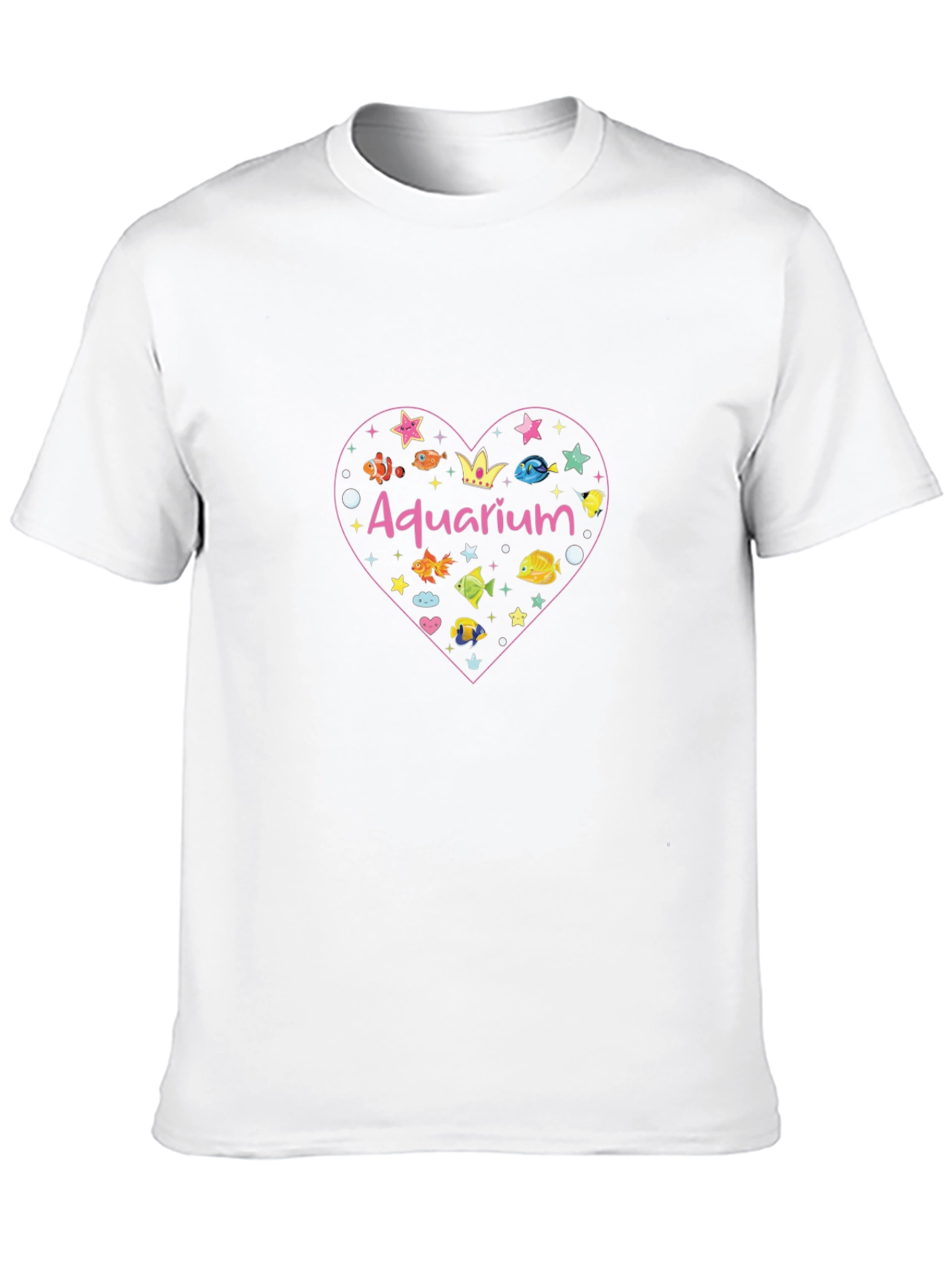 Aquarium Fish Heart Graphic Tee