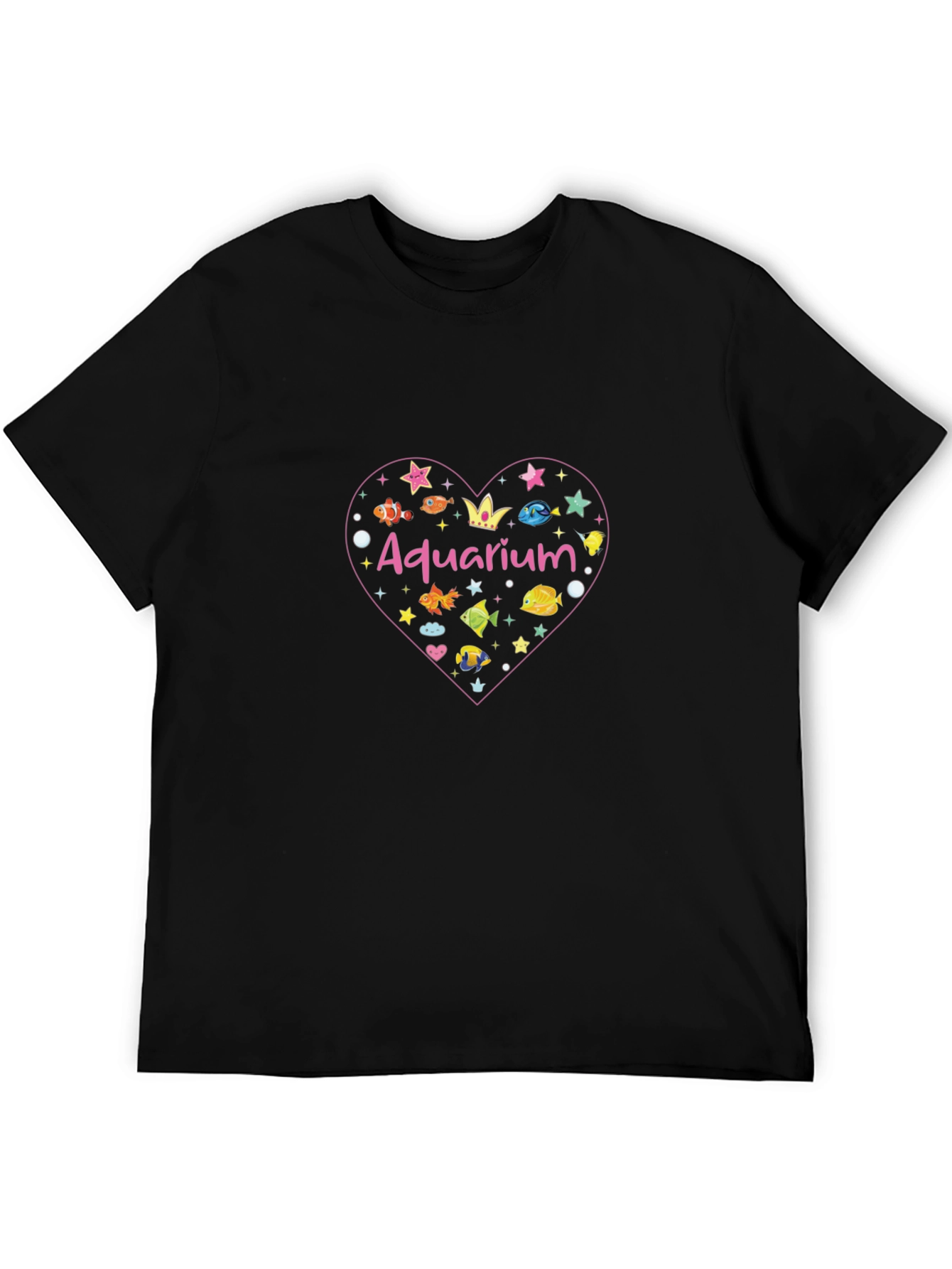 Aquarium Fish Heart Graphic Tee