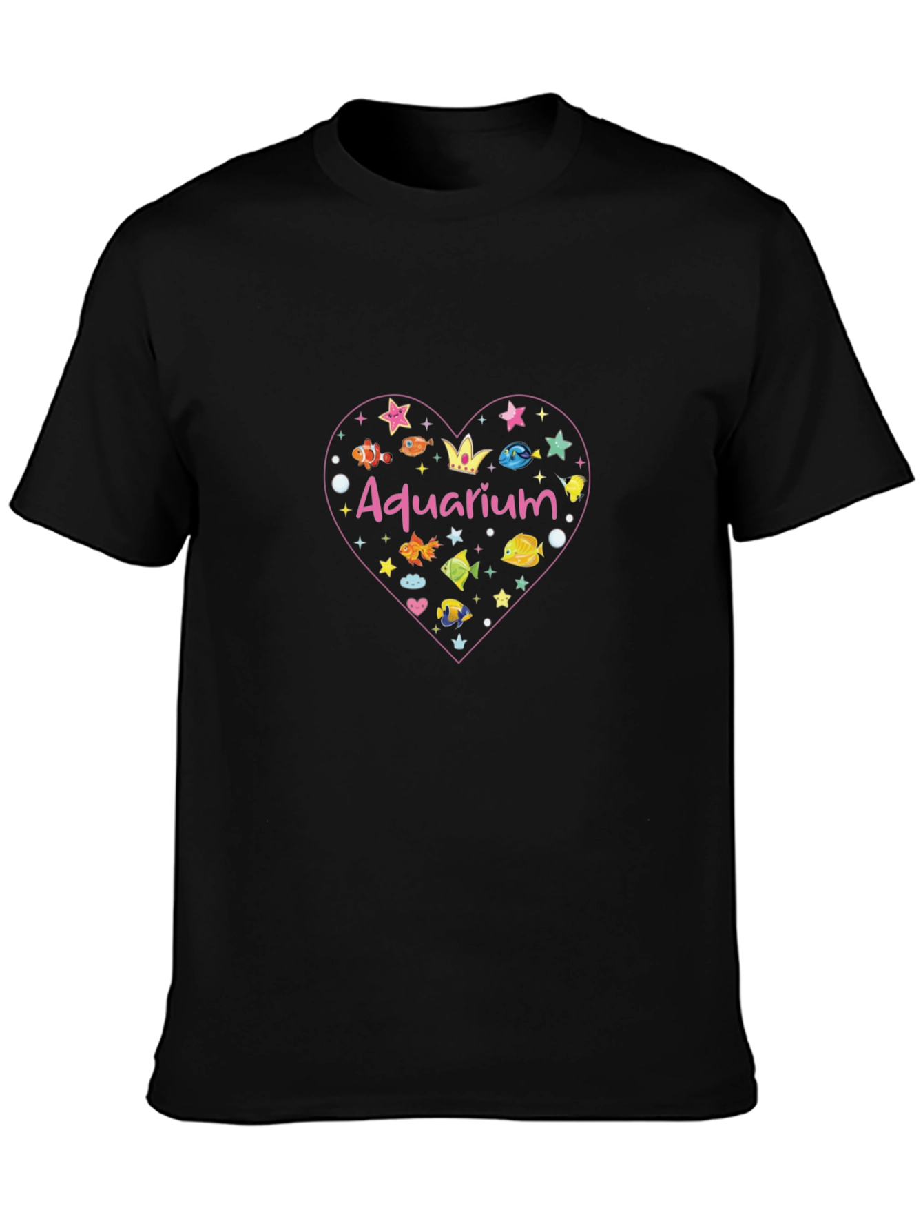 Aquarium Fish Heart Graphic Tee