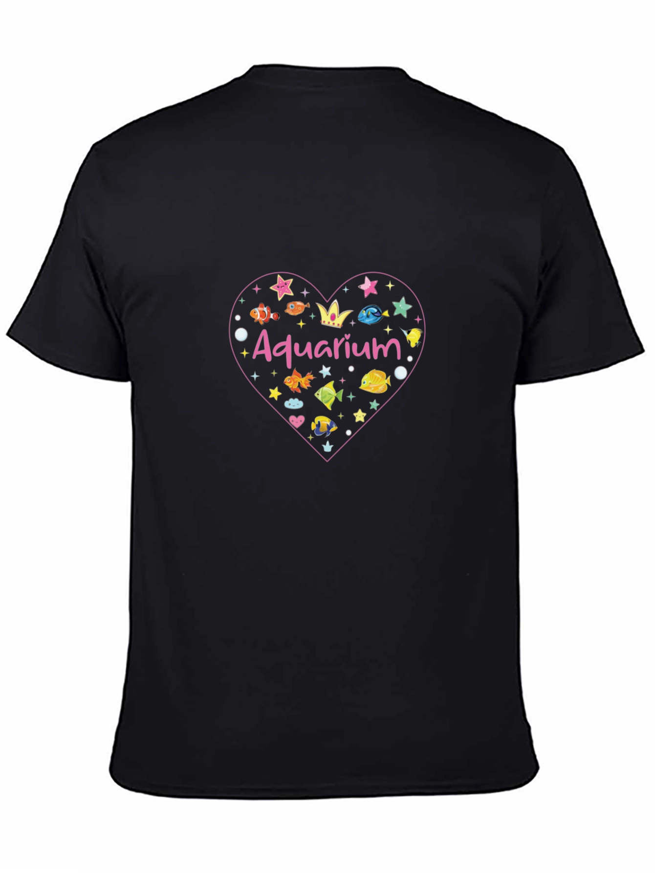 Aquarium Fish Heart Graphic Tee