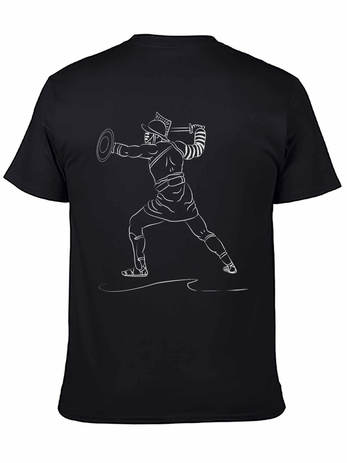 Gladiator Graphic Tee - Black