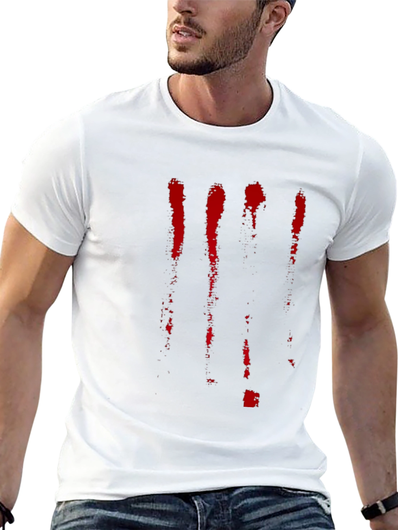 Bleeding Lines Black T-Shirt