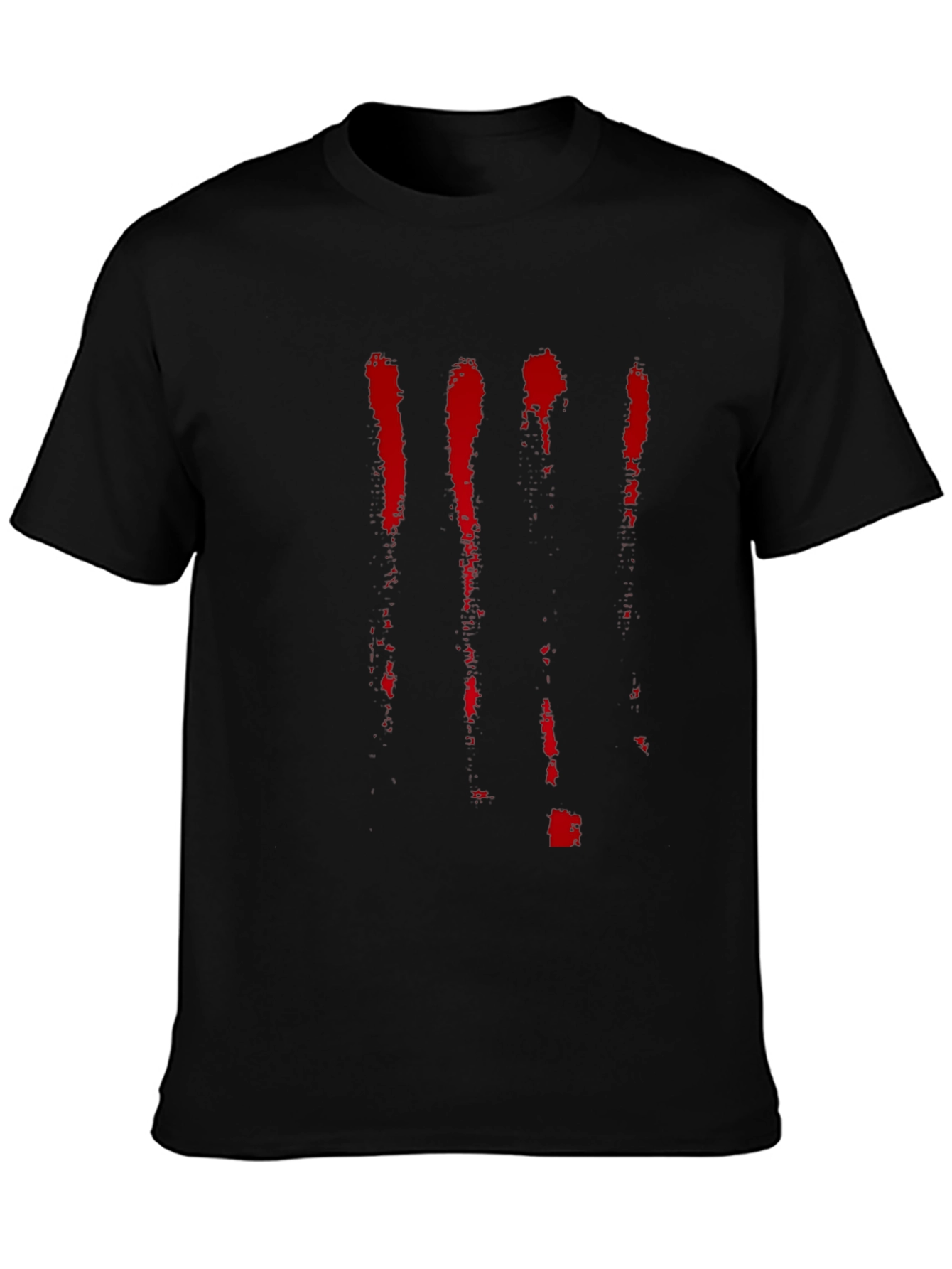 Bleeding Lines Black T-Shirt