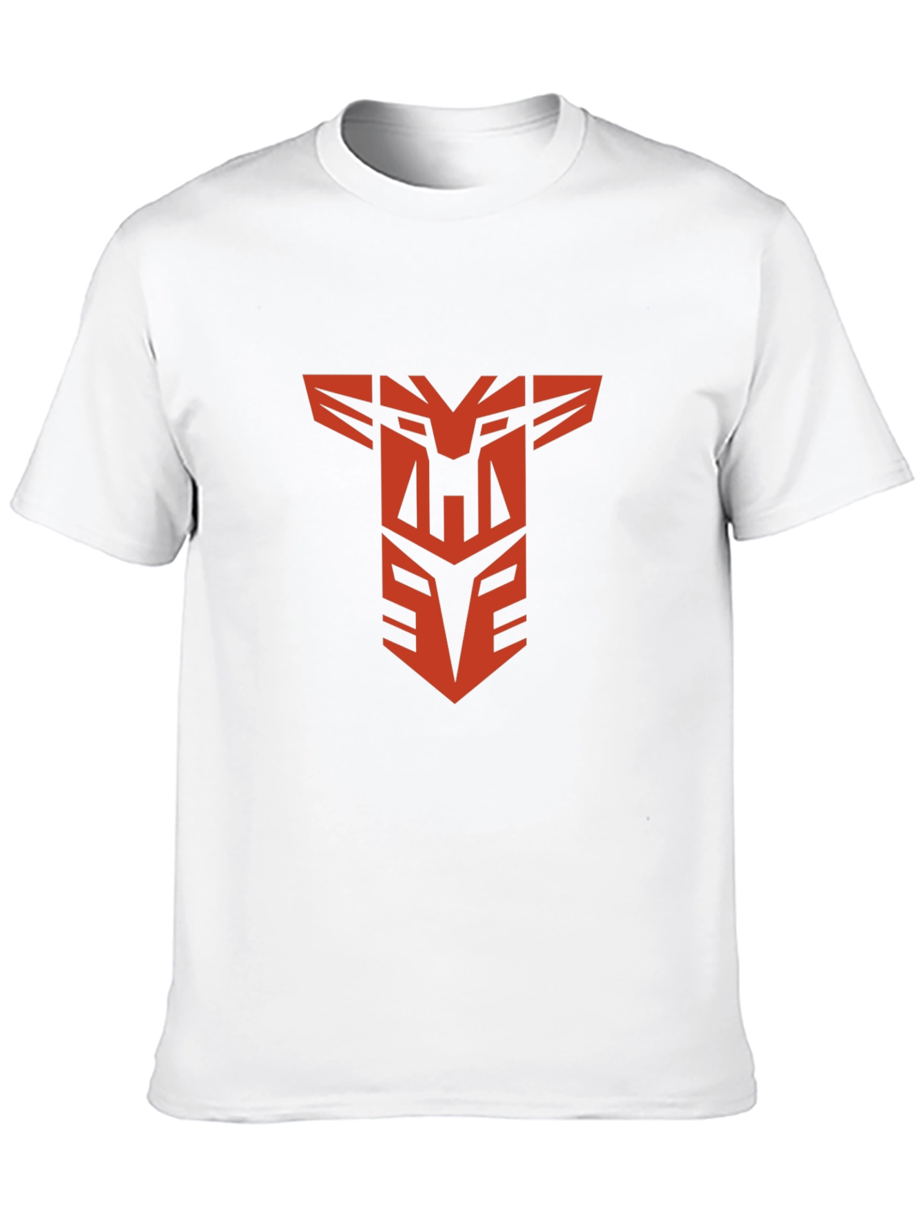 Red Robot Logo Black T-Shirt