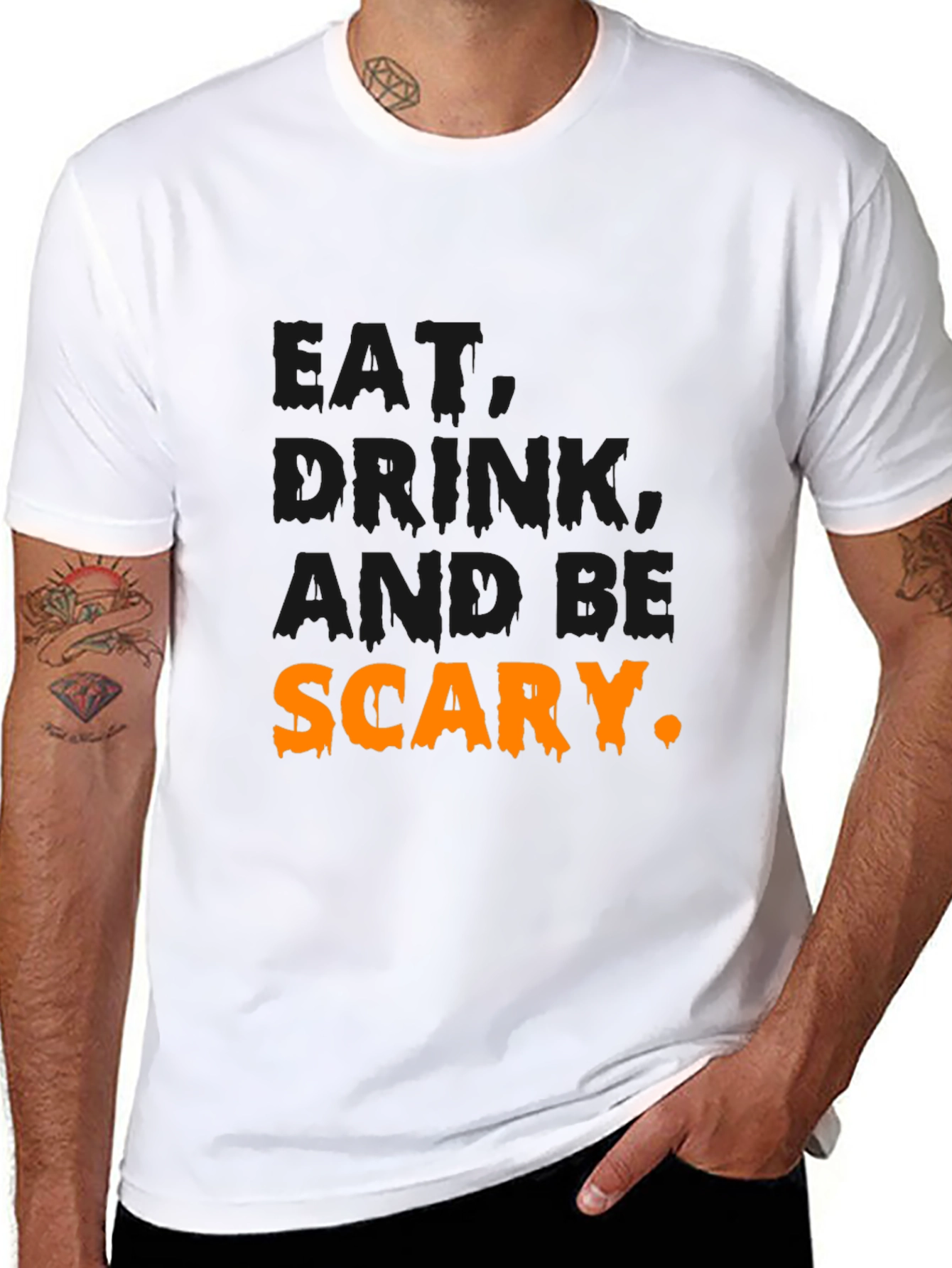 Drink and Be Scary Halloween Graphic Tee