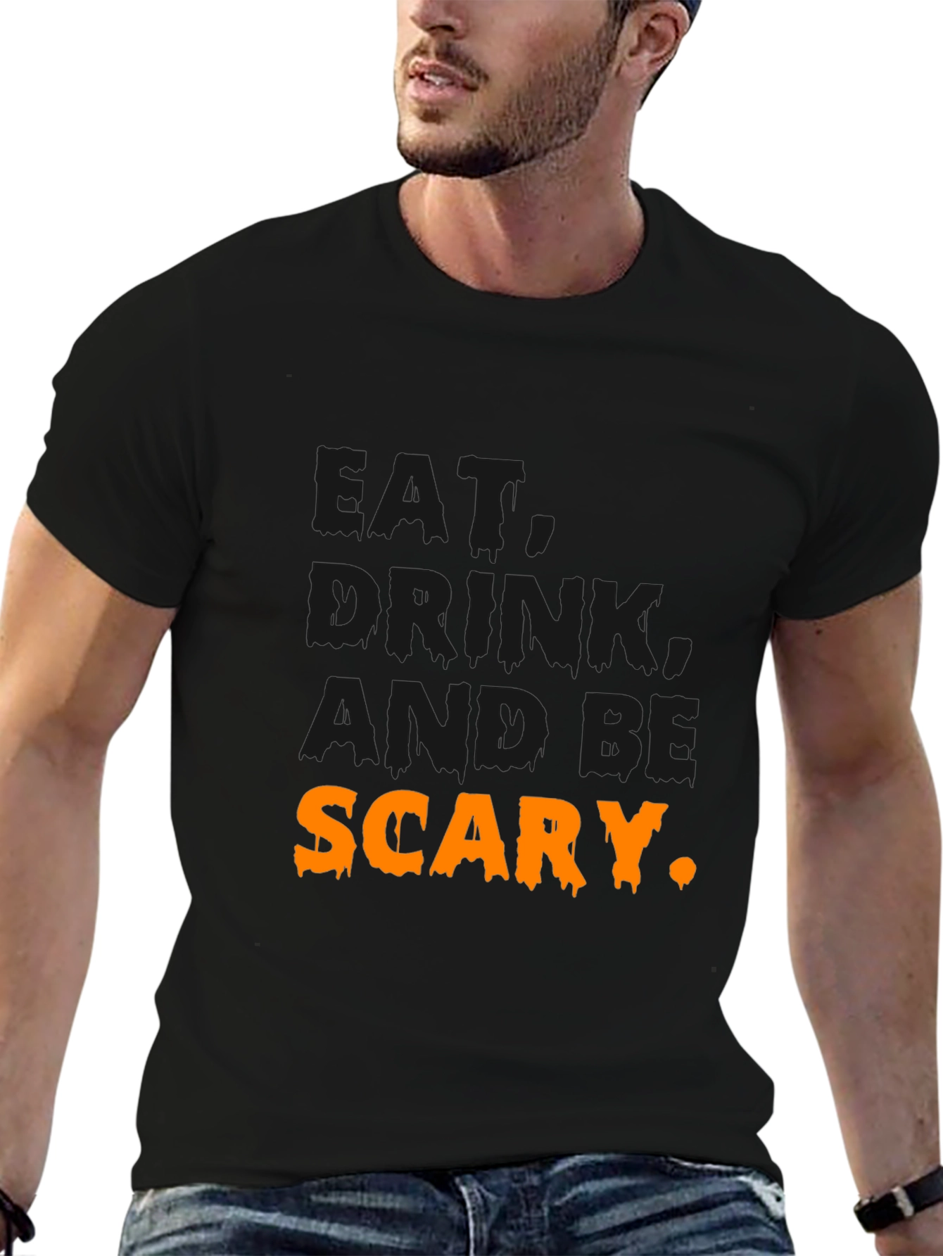 Drink and Be Scary Halloween Graphic Tee