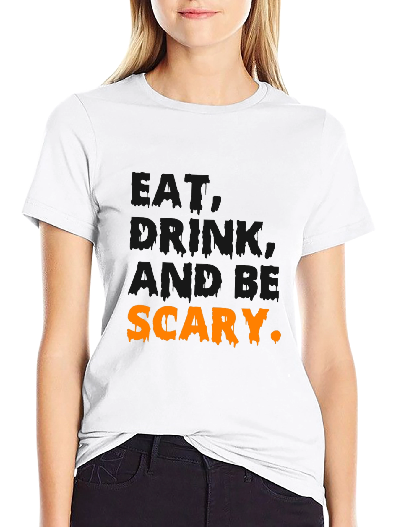 Drink and Be Scary Halloween Graphic Tee