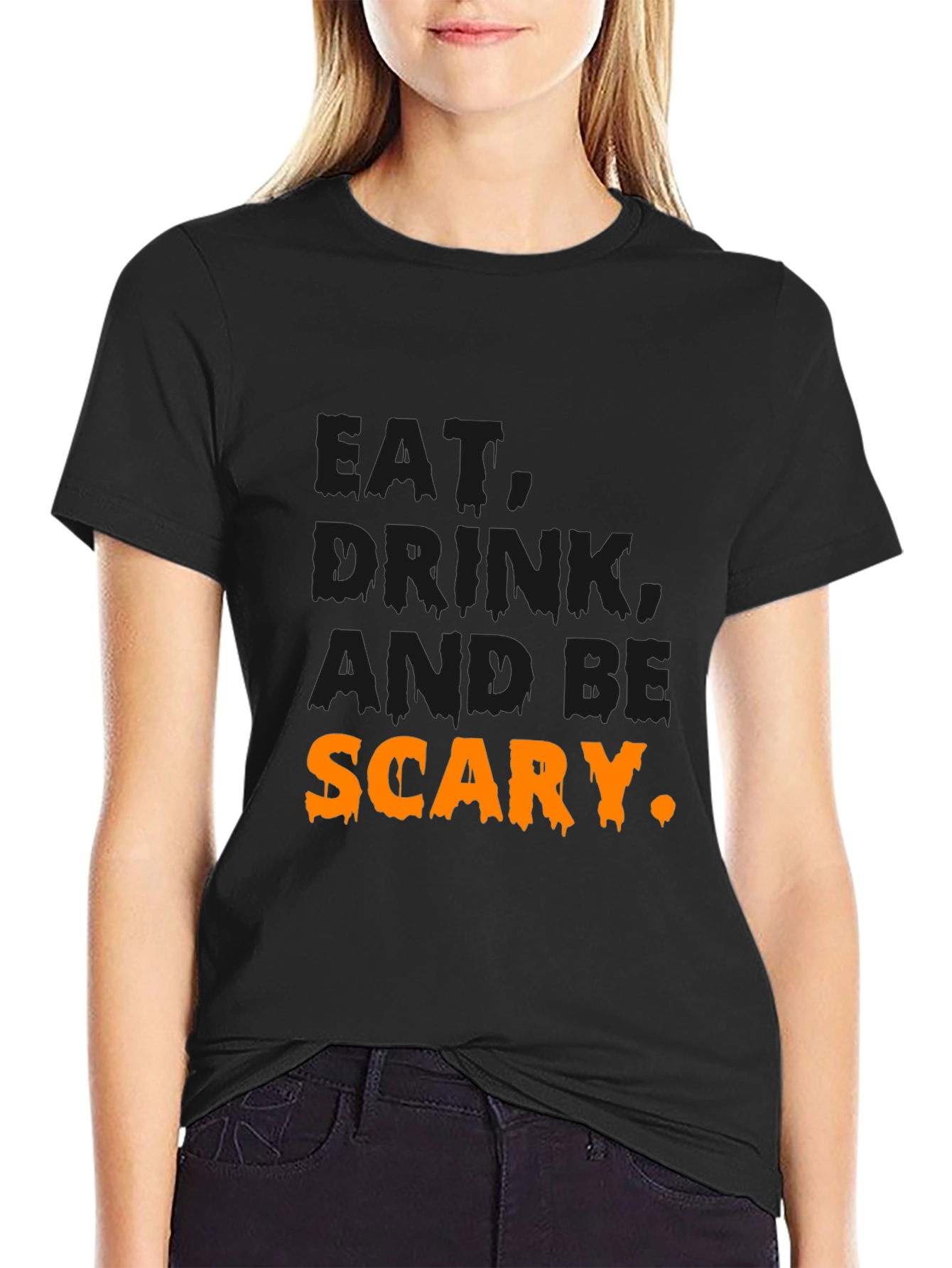 Drink and Be Scary Halloween Graphic Tee