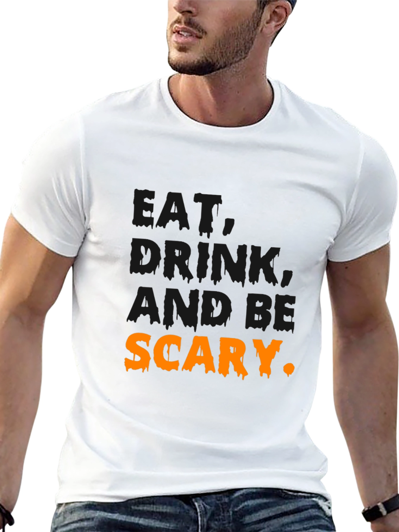 Drink and Be Scary Halloween Graphic Tee
