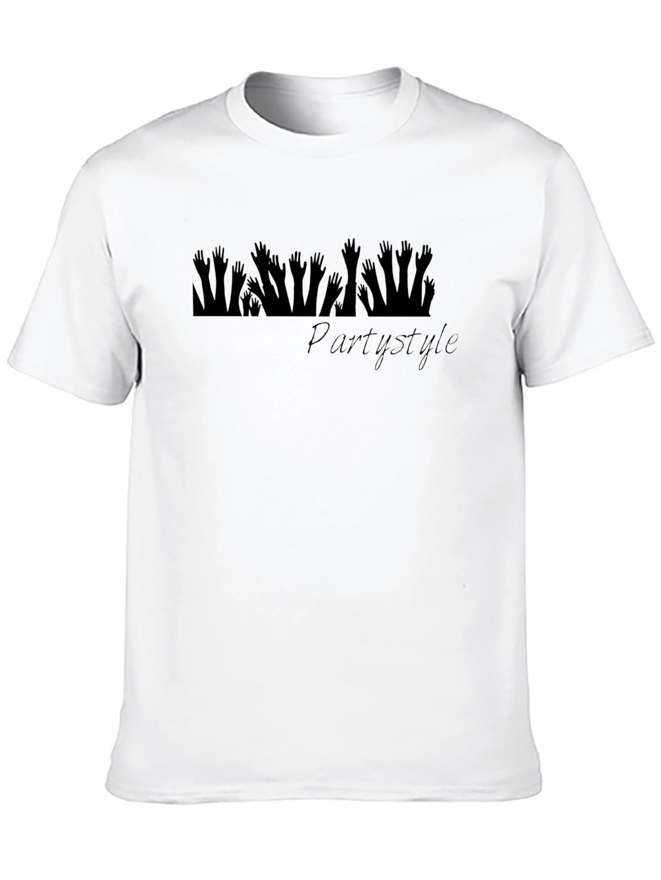 Party Style Graphic Tee - Black