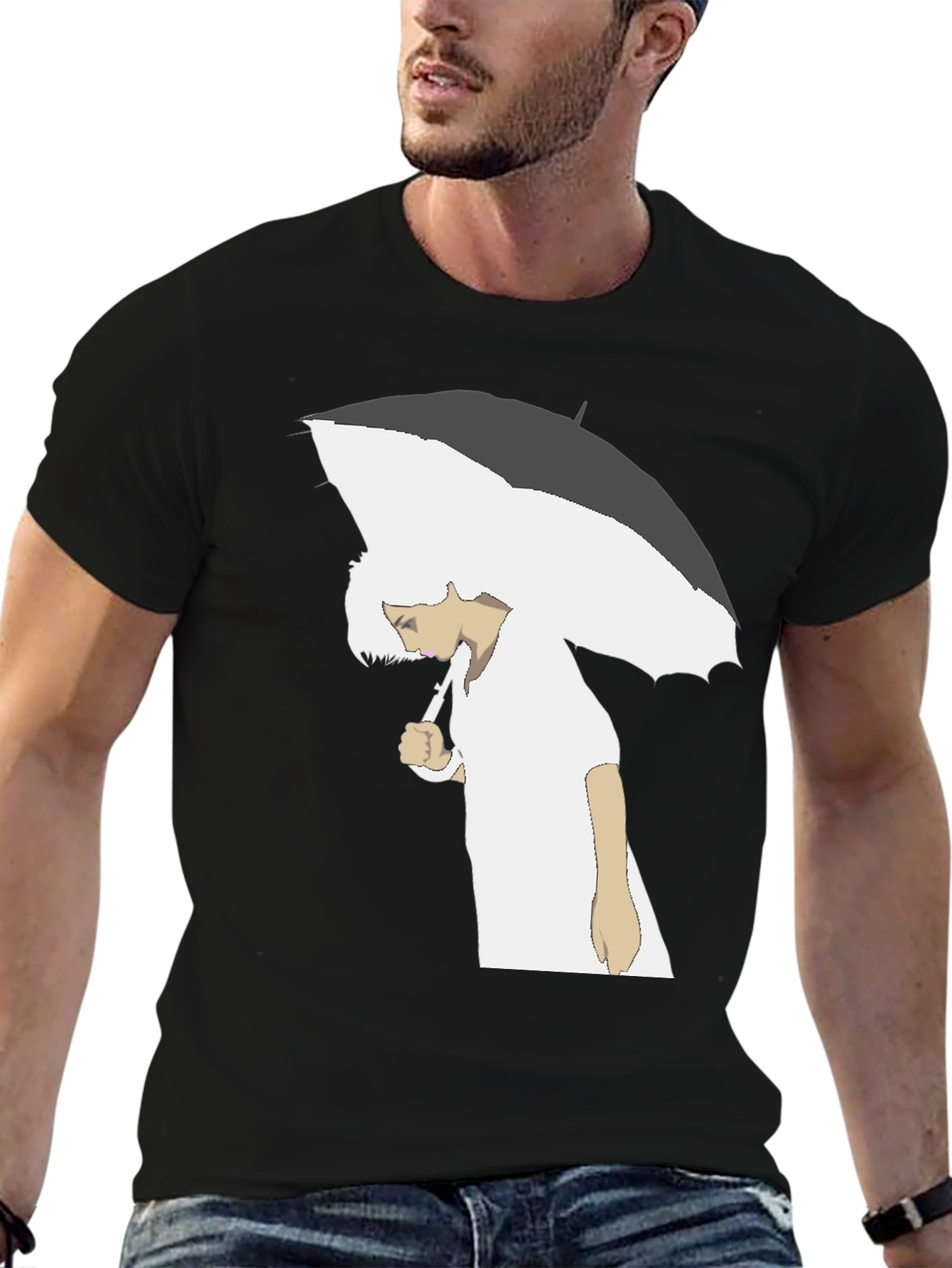 Umbrella Graphic T-Shirt - Stylish Comfort