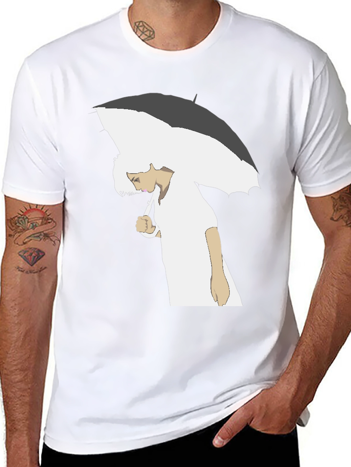 Umbrella Graphic T-Shirt - Stylish Comfort