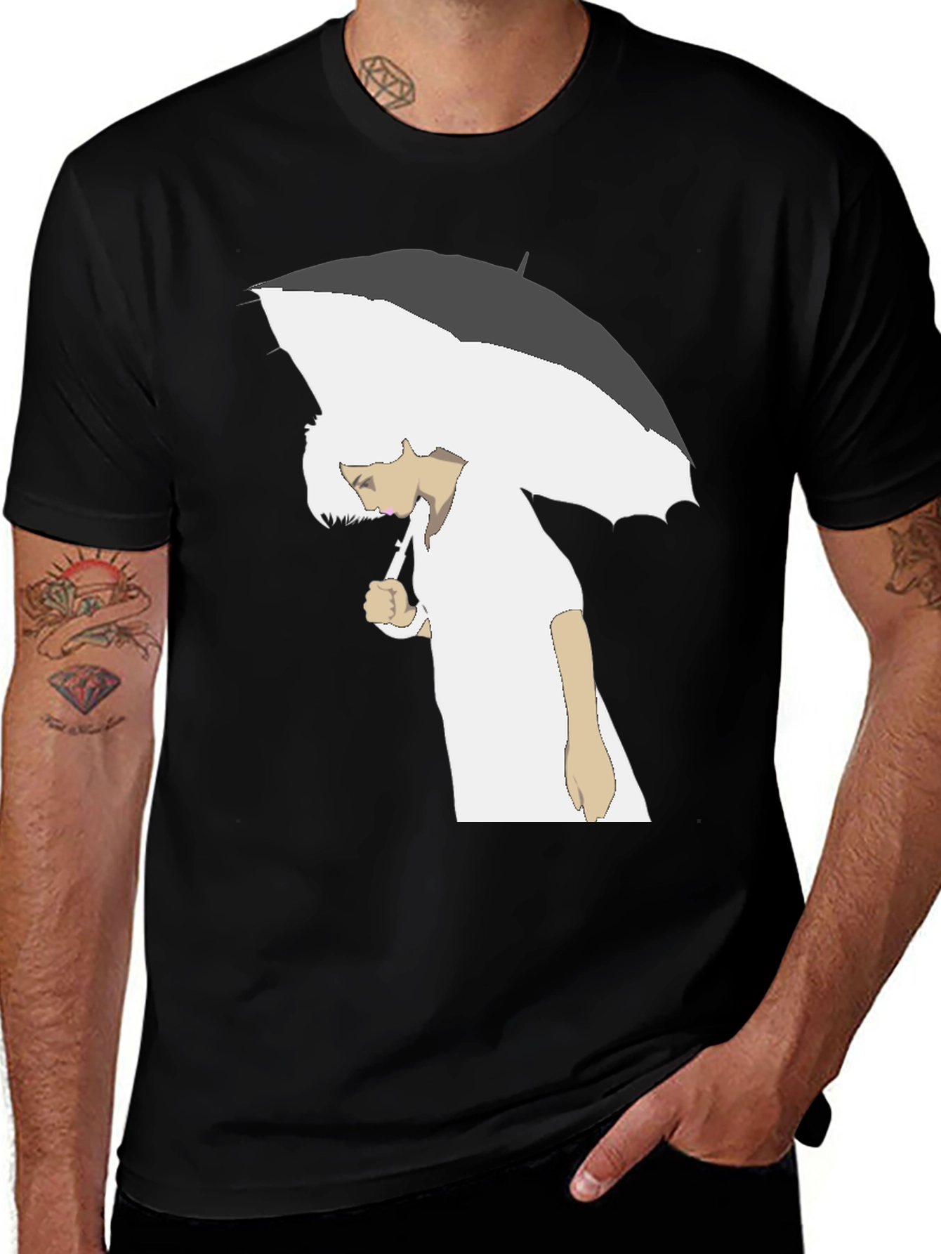 Umbrella Graphic T-Shirt - Stylish Comfort