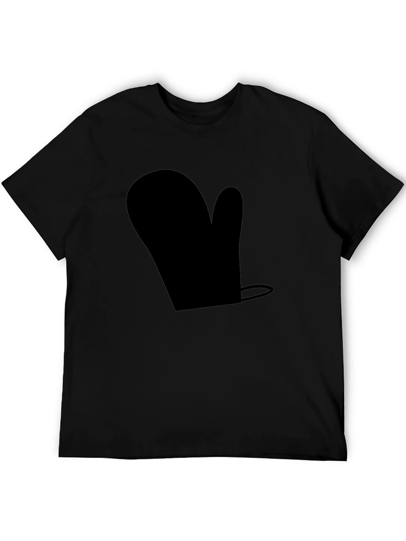 Novelty Black Oven Mitt T-Shirt - Quirky Casual Wear