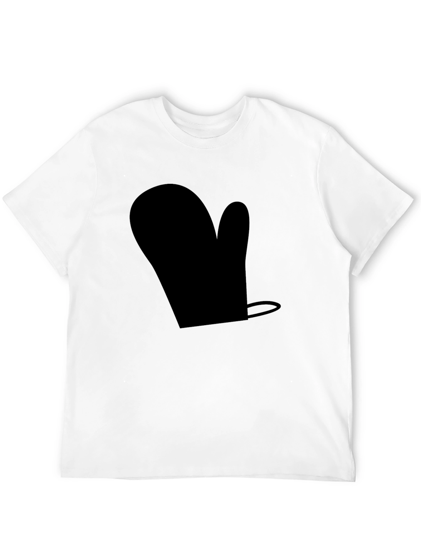 Novelty Black Oven Mitt T-Shirt - Quirky Casual Wear