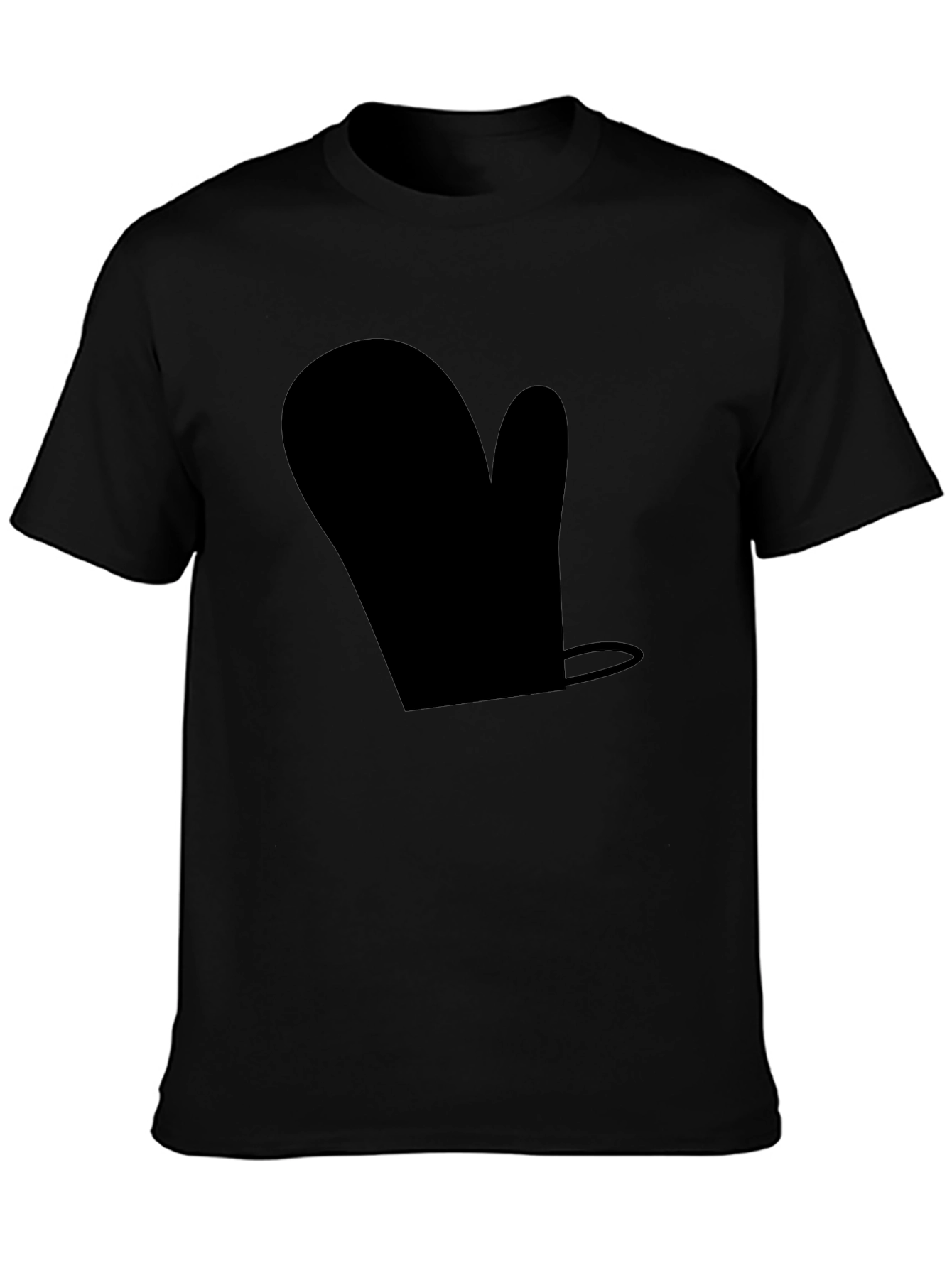 Novelty Black Oven Mitt T-Shirt - Quirky Casual Wear