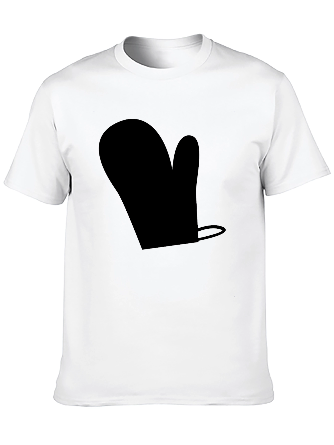 Novelty Black Oven Mitt T-Shirt - Quirky Casual Wear