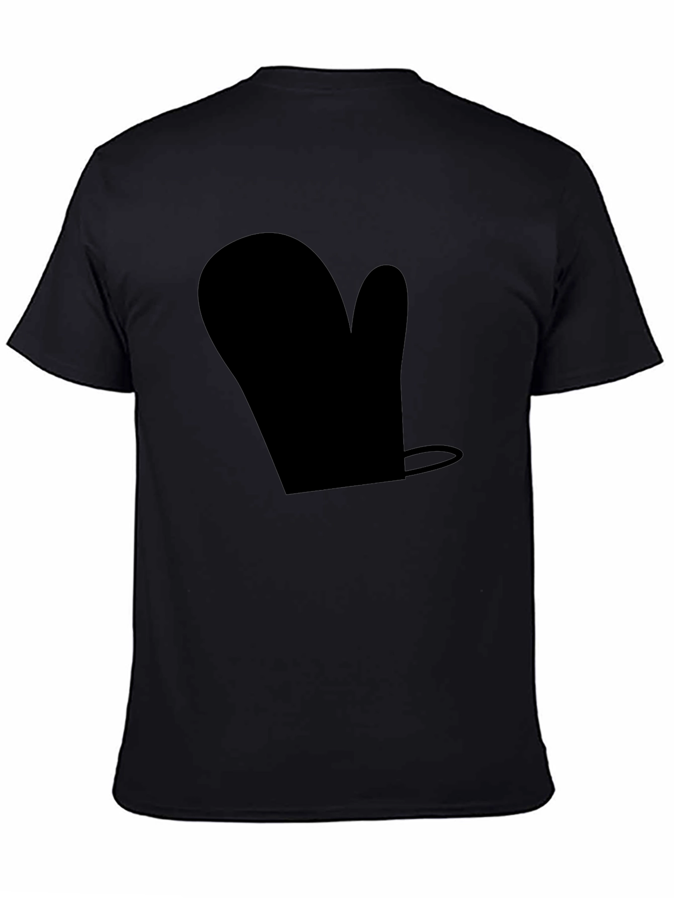 Novelty Black Oven Mitt T-Shirt - Quirky Casual Wear