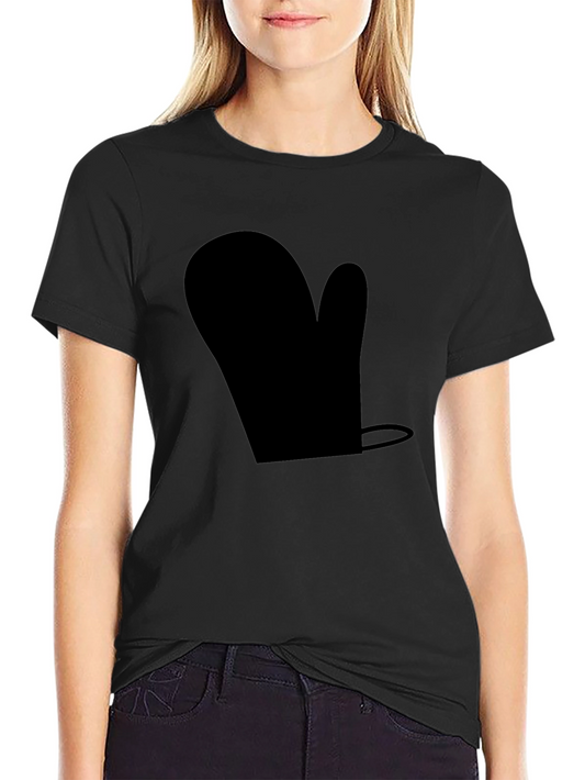Novelty Black Oven Mitt T-Shirt - Quirky Casual Wear