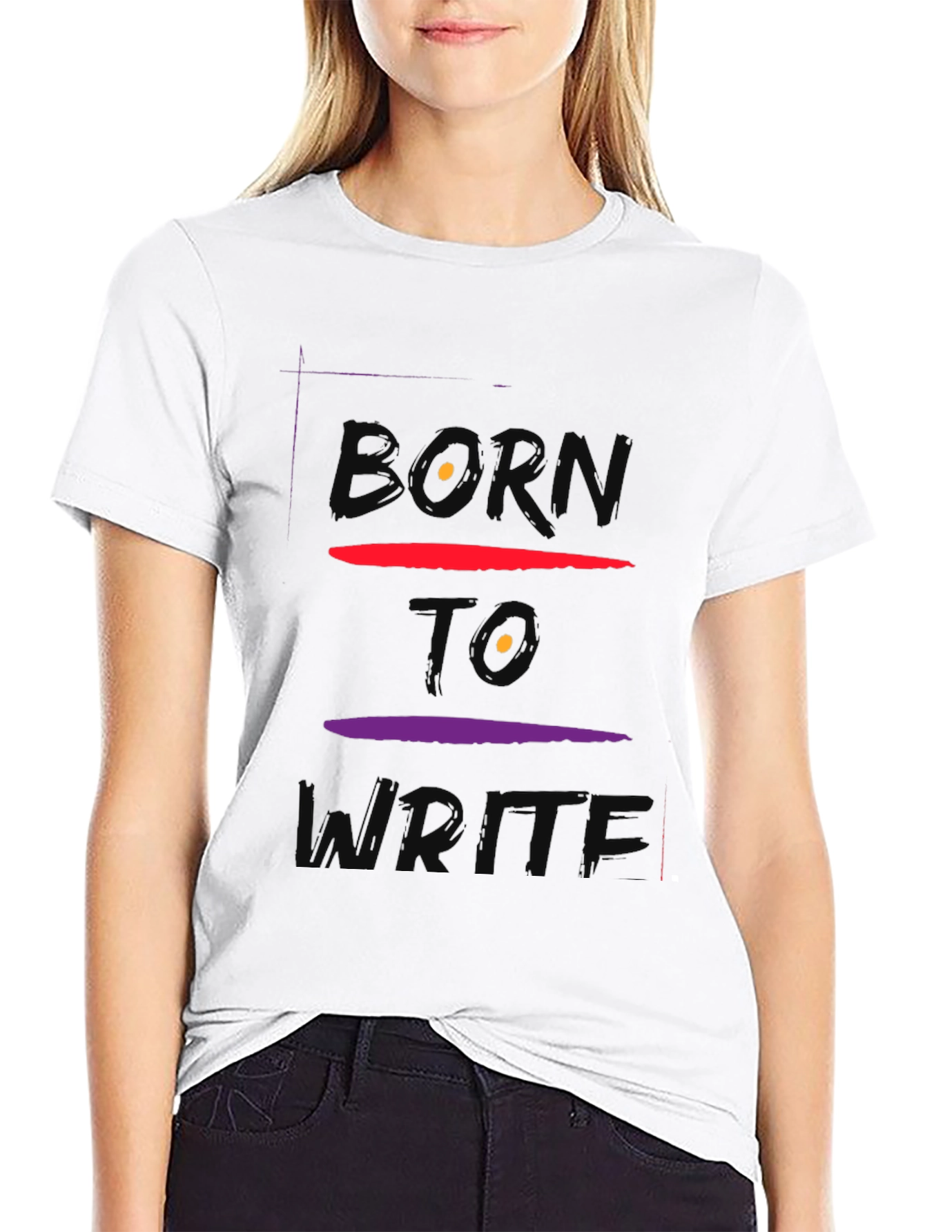 Born To Write Graphic Tee - Soft Cotton