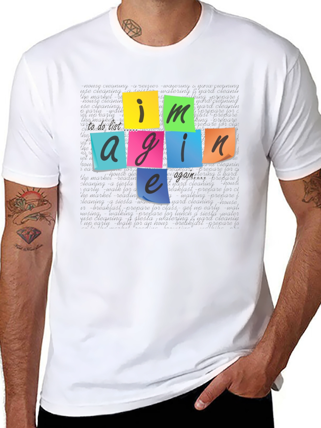 Imagine Again To-Do List T-Shirt
