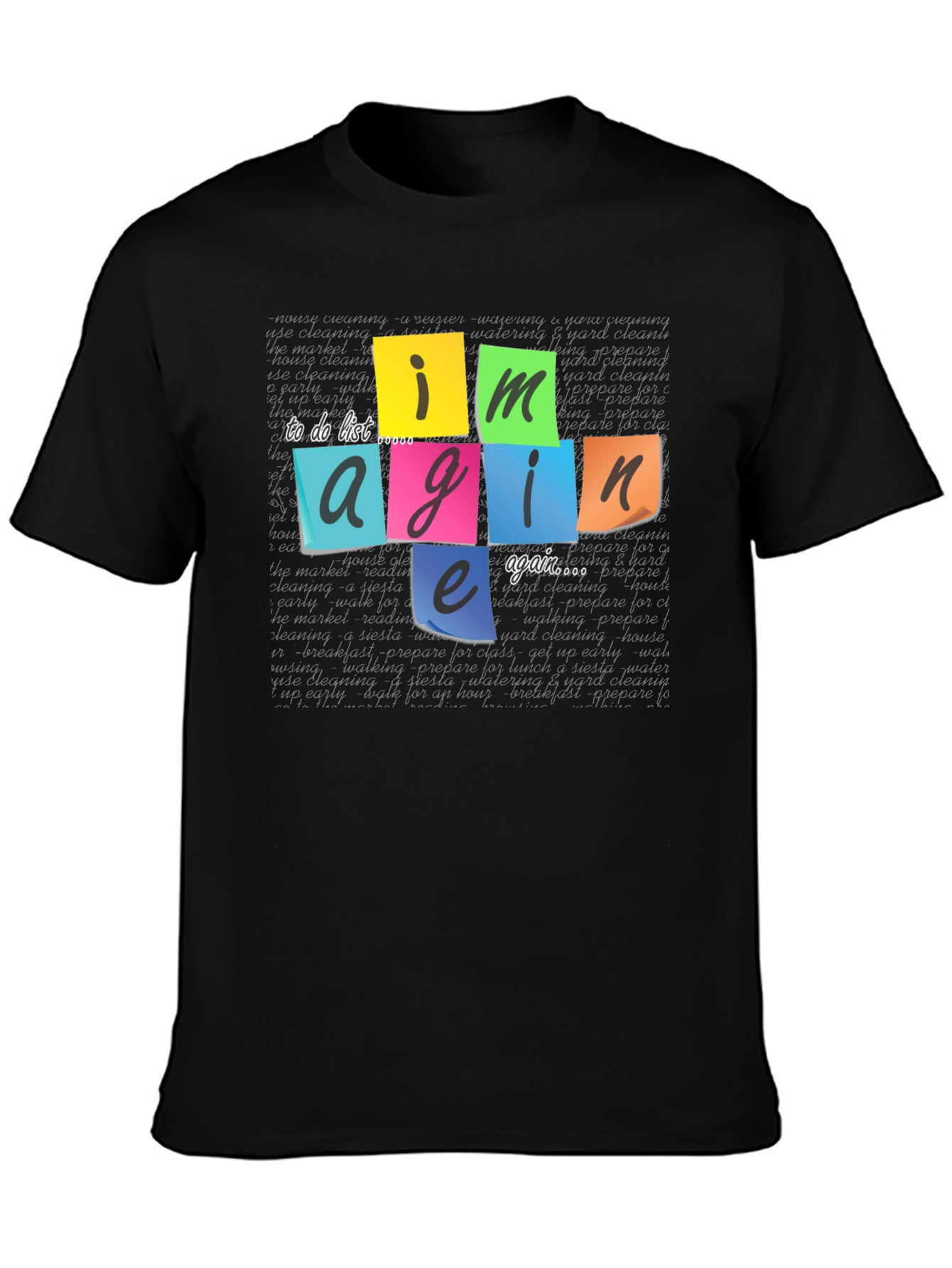 Imagine Again To-Do List T-Shirt