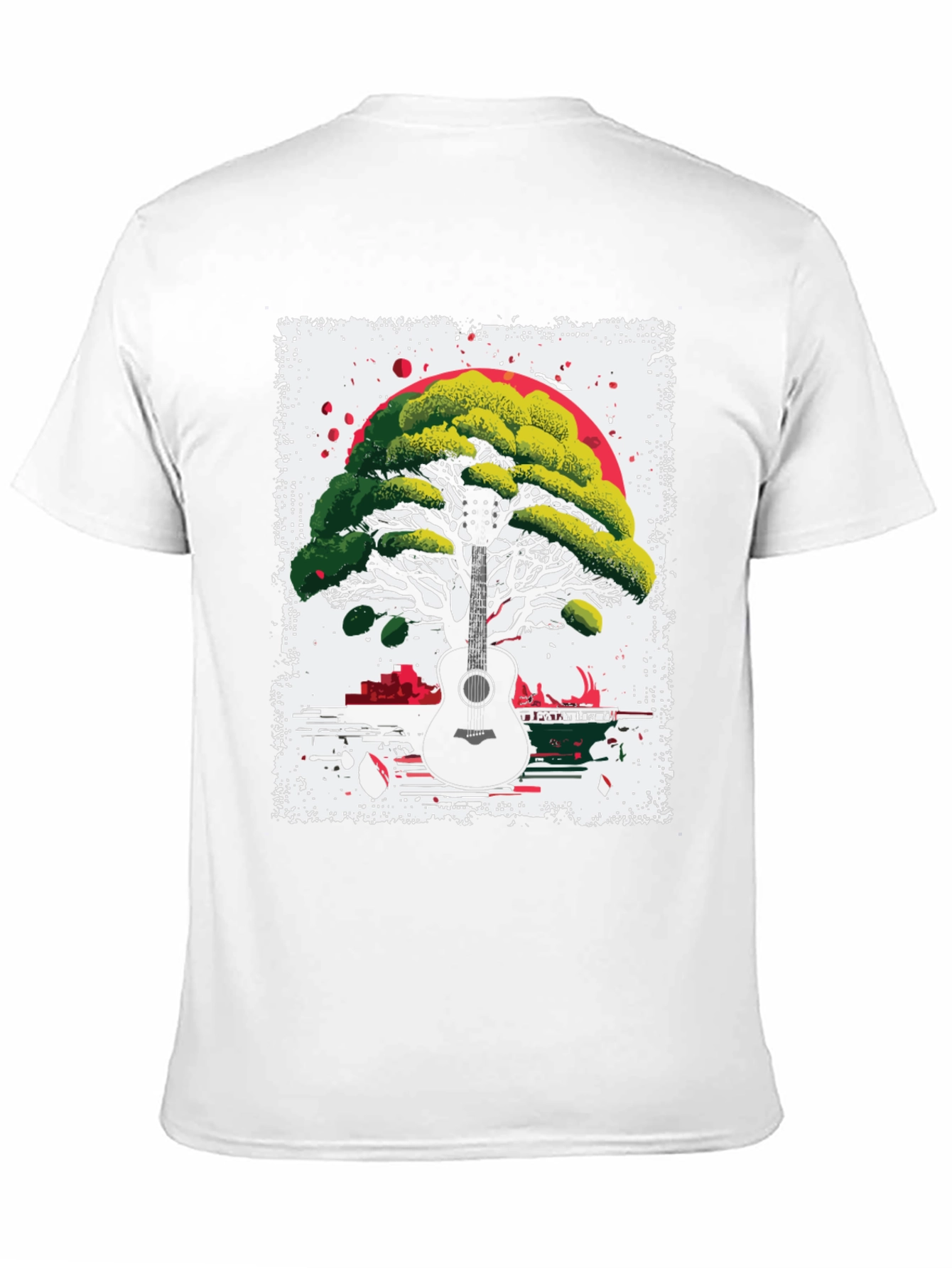 Guitar Tree T-Shirt - Unique Music & Nature Design