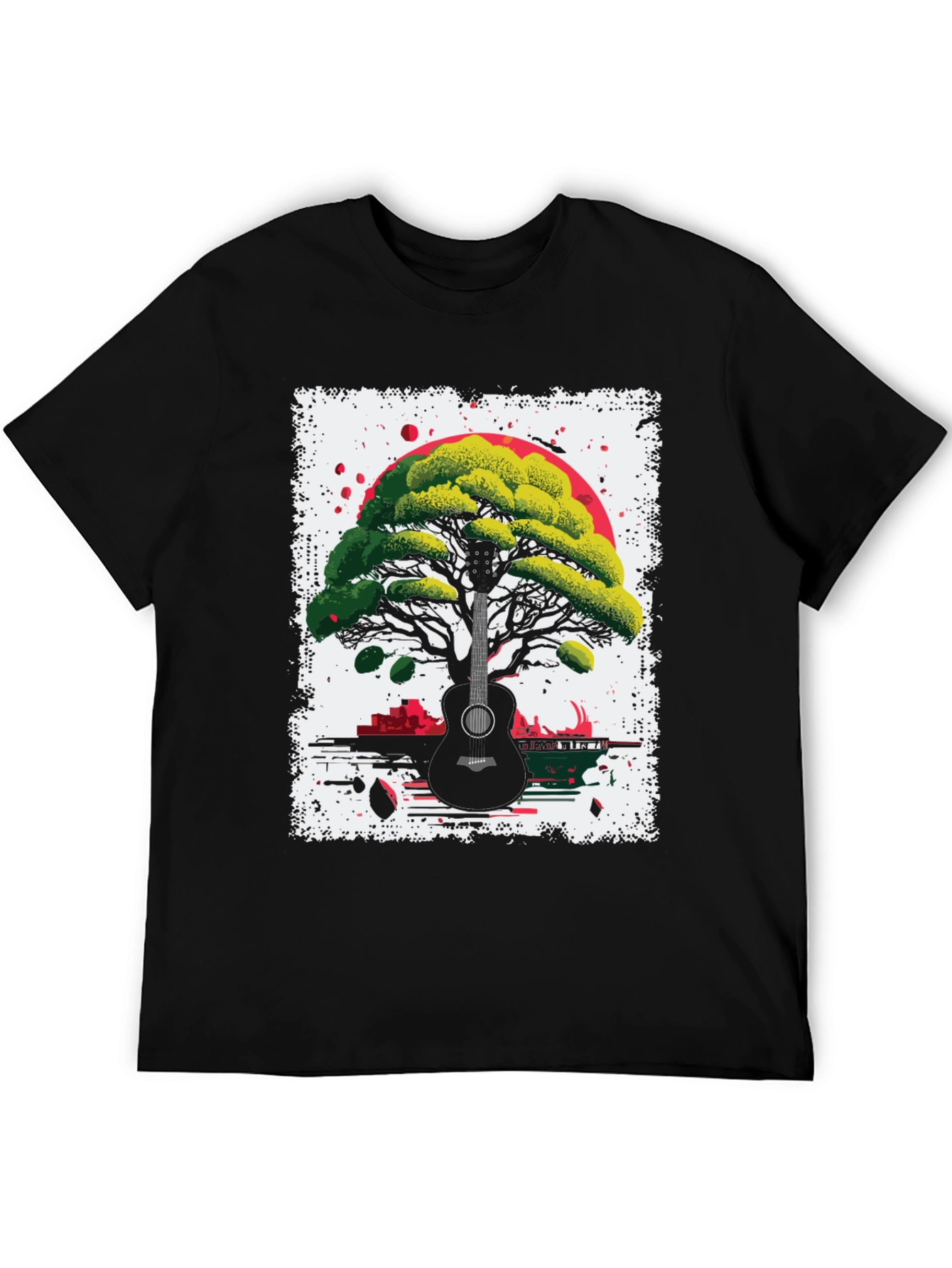 Guitar Tree T-Shirt - Unique Music & Nature Design