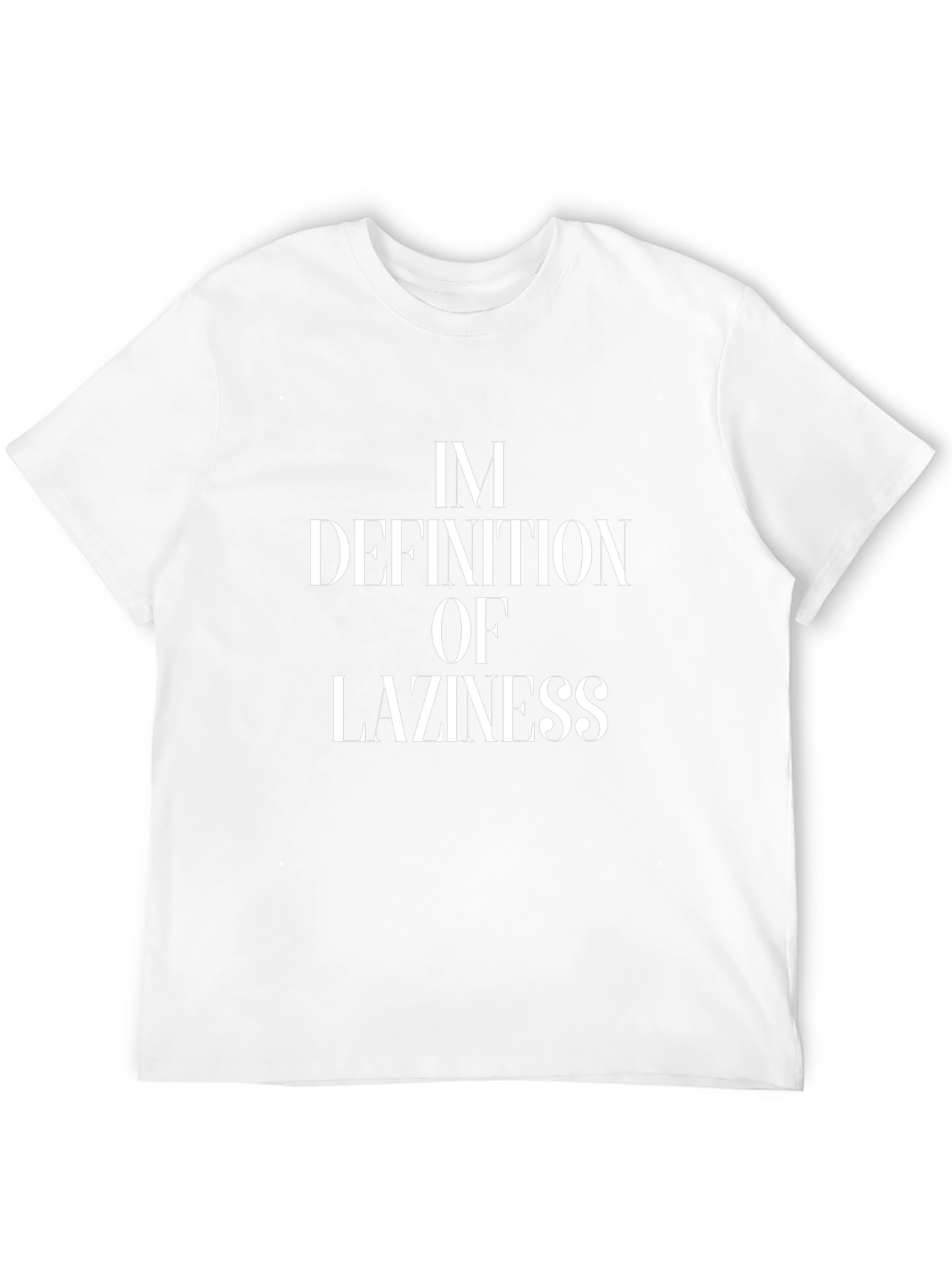 Im Definition of Laziness Black T-Shirt
