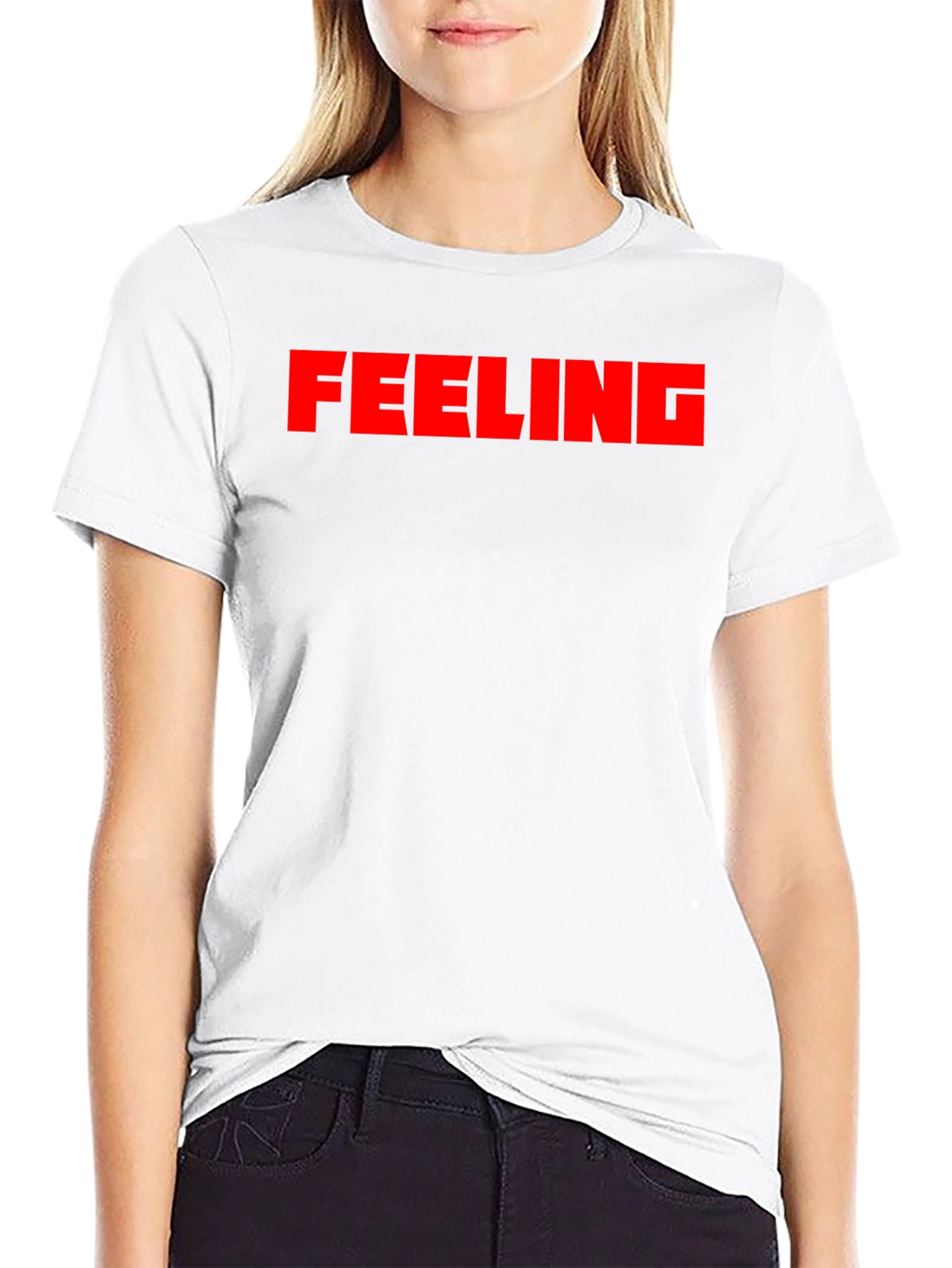 Feeling Tee - Bold Statement Black T-Shirt
