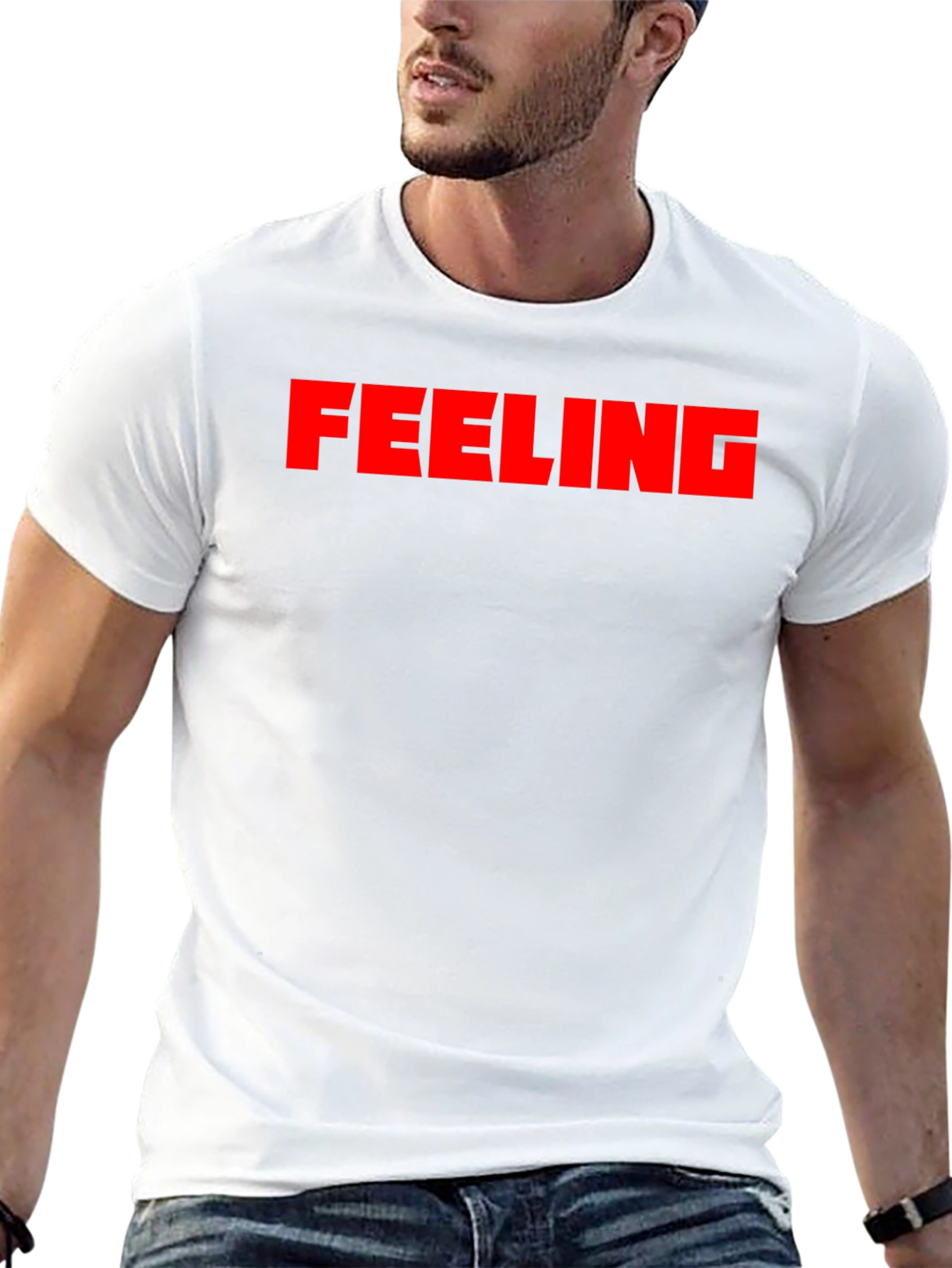Feeling Tee - Bold Statement Black T-Shirt
