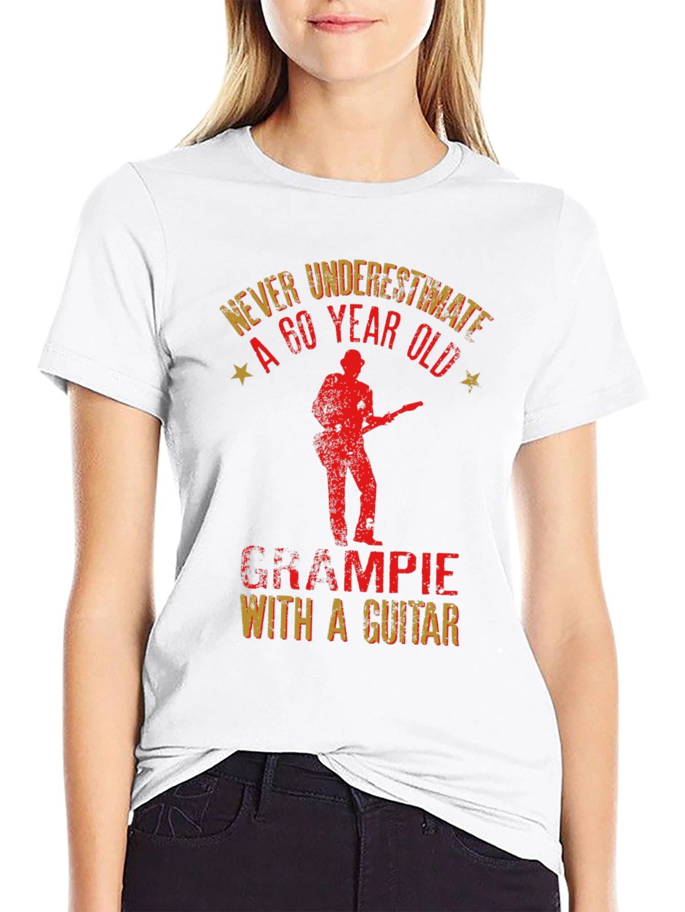 Grampie With a Guitar T-Shirt