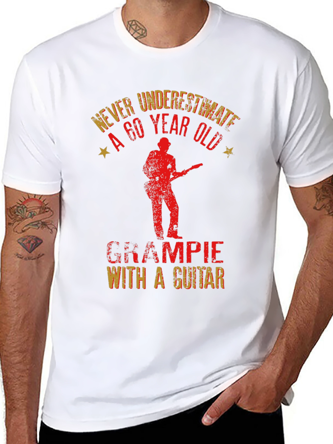 Grampie With a Guitar T-Shirt