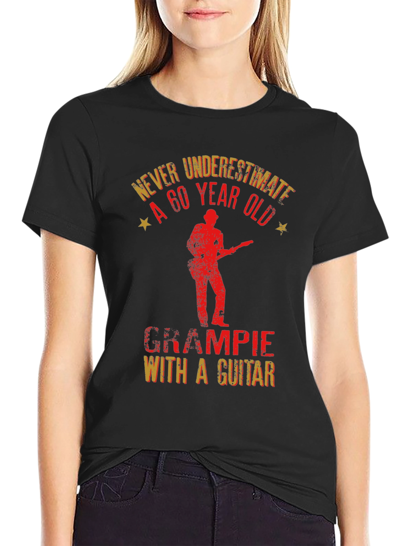Grampie With a Guitar T-Shirt