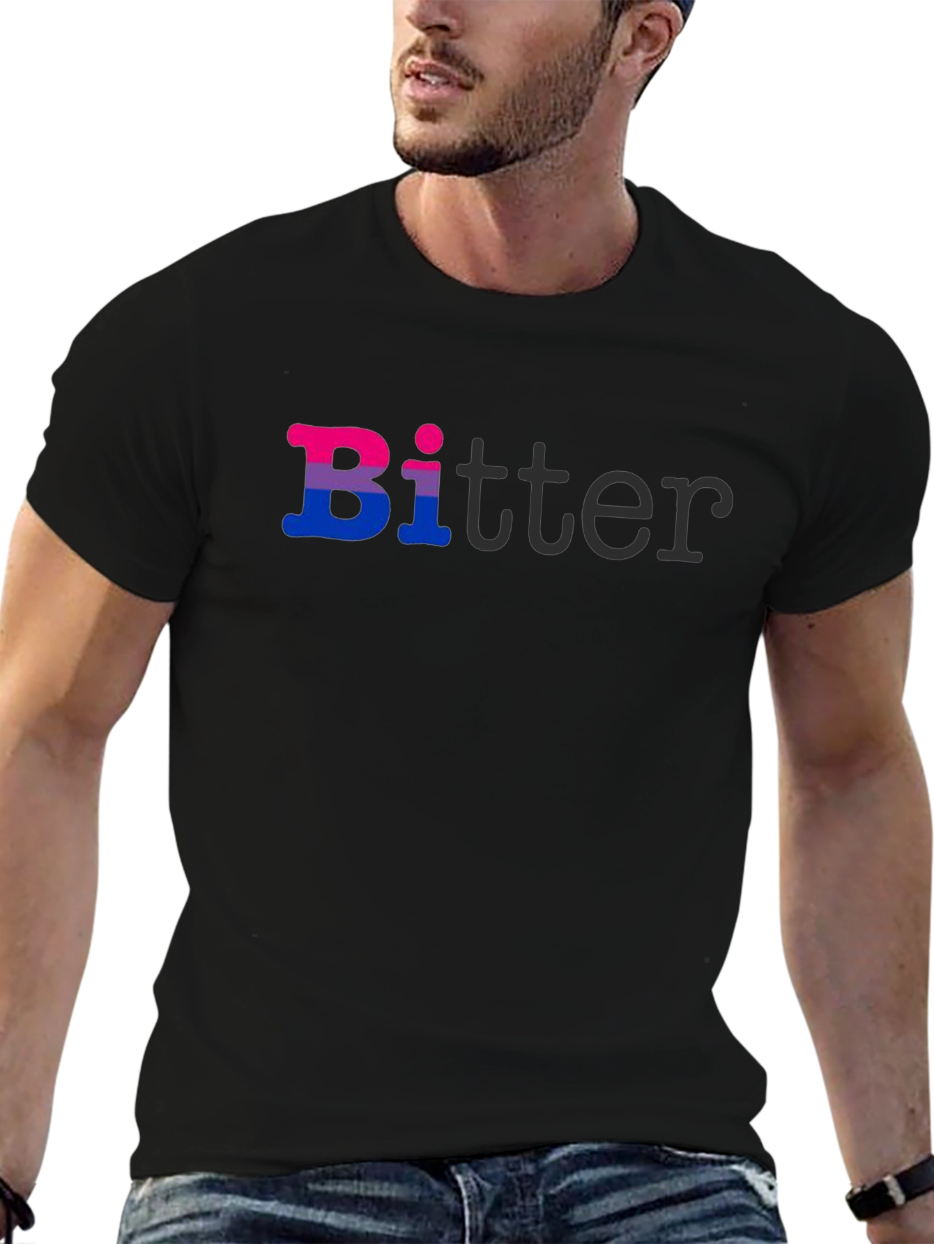 Bi-tter Funny Bisexual Pride T-Shirt LGBTQ Graphic Tee