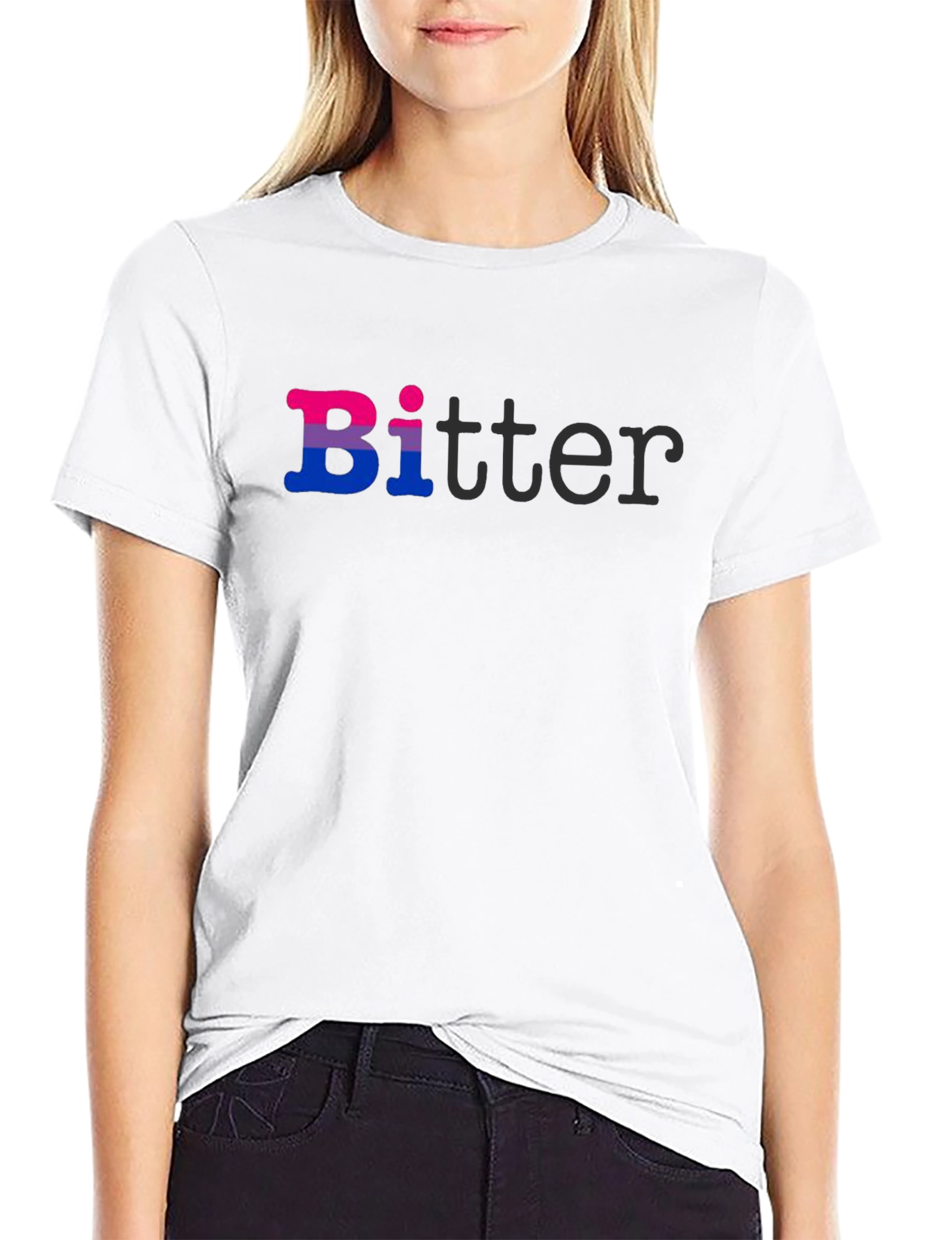 Bi-tter Funny Bisexual Pride T-Shirt LGBTQ Graphic Tee