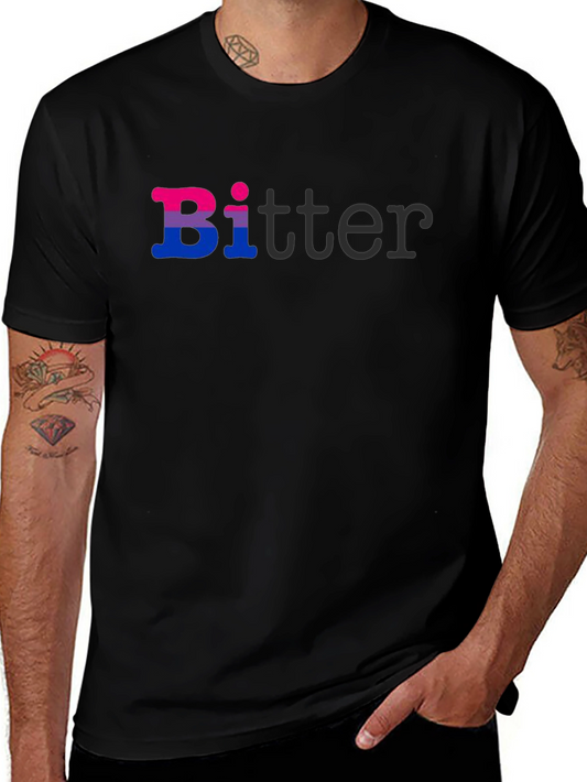 Bi-tter Funny Bisexual Pride T-Shirt LGBTQ Graphic Tee