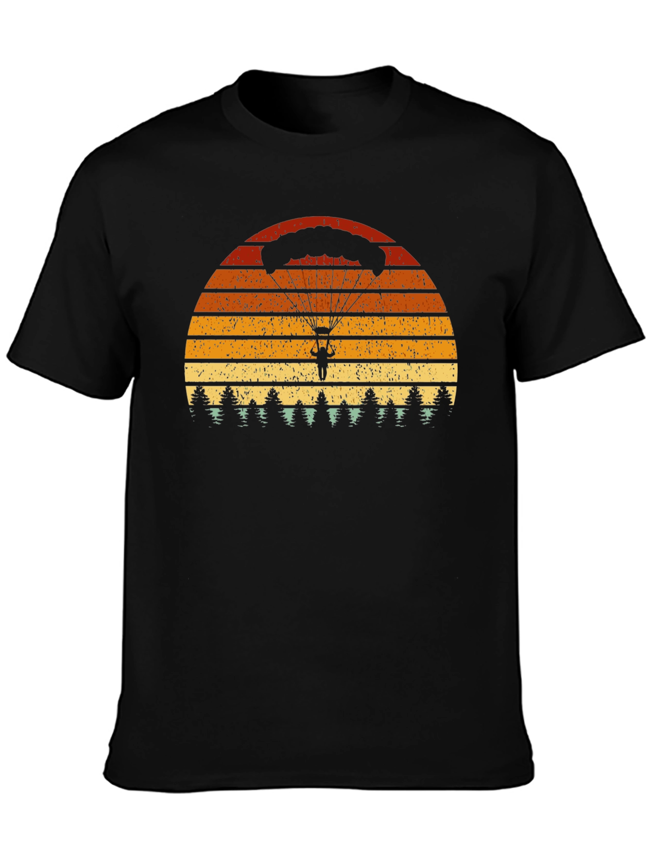 Parachute Sunset T-Shirt - Retro Style