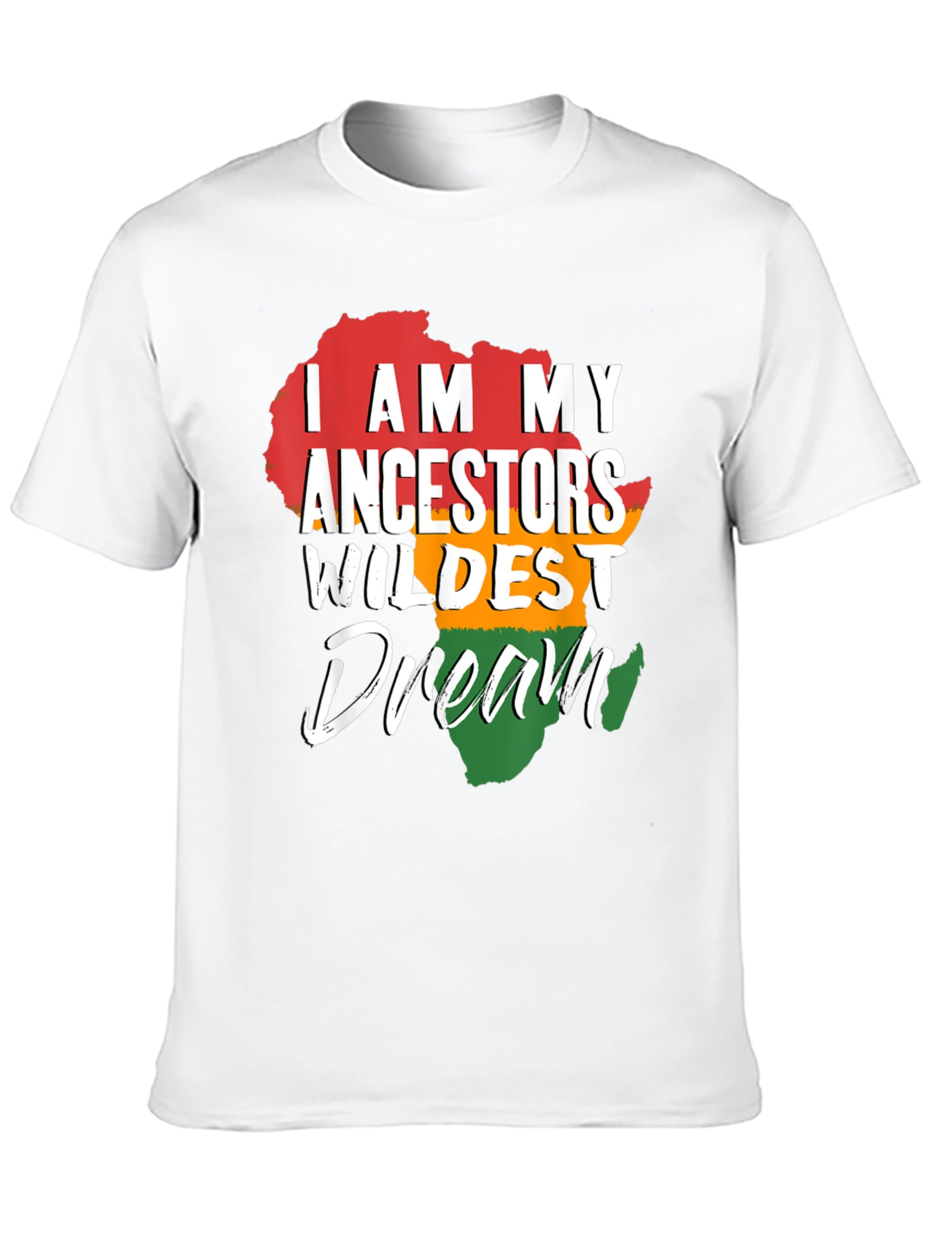 Ancestors Wildest Dream Africa Map Graphic T-Shirt