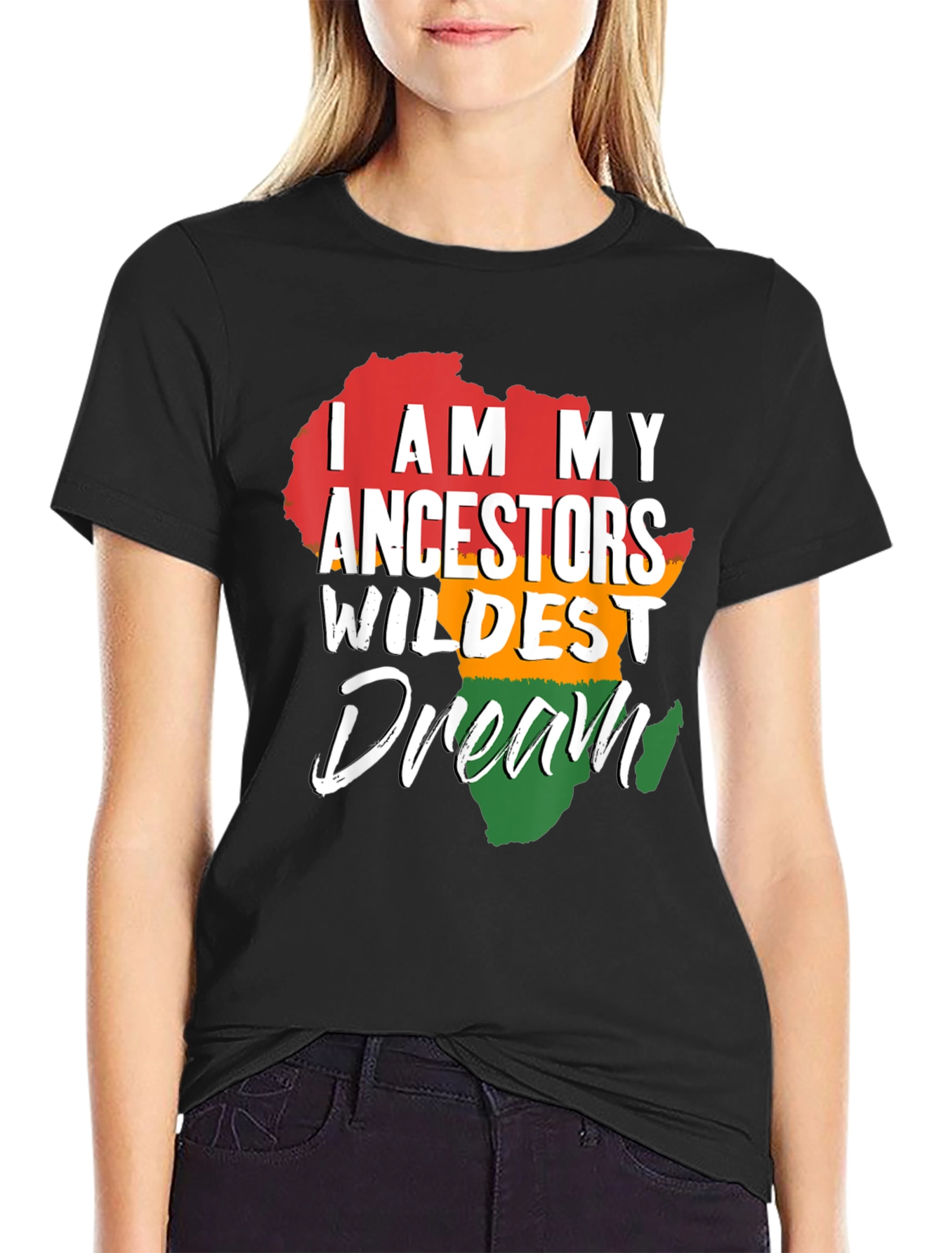 Ancestors Wildest Dream Africa Map Graphic T-Shirt