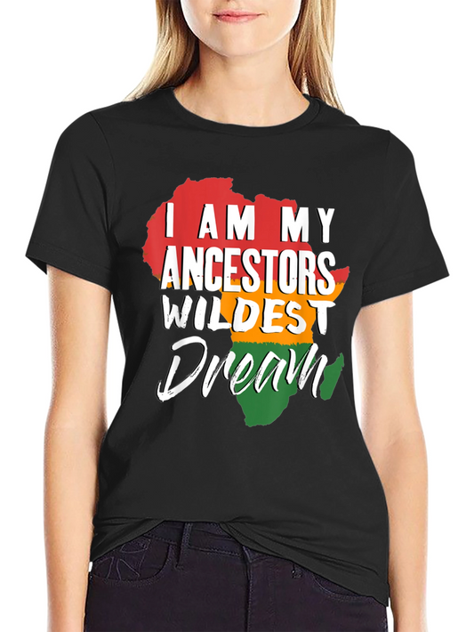 Ancestors Wildest Dream Africa Map Graphic T-Shirt