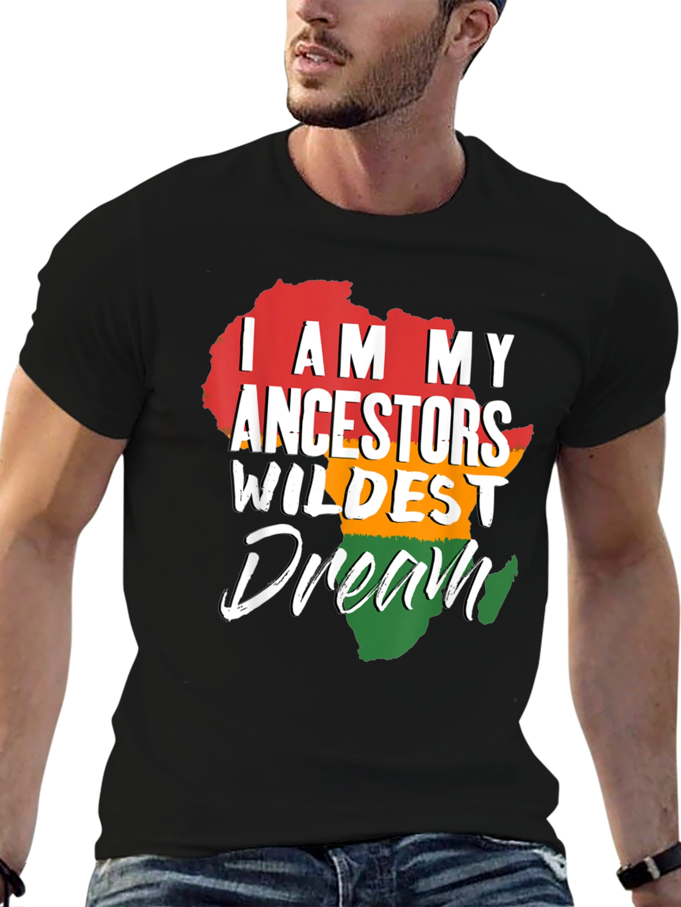 Ancestors Wildest Dream Africa Map Graphic T-Shirt
