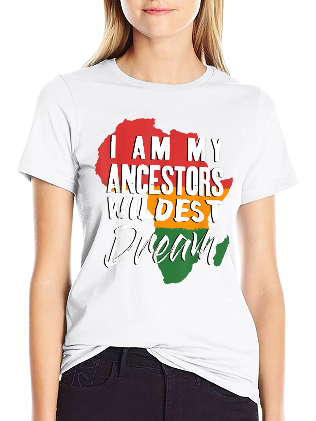 Ancestors Wildest Dream Africa Map Graphic T-Shirt