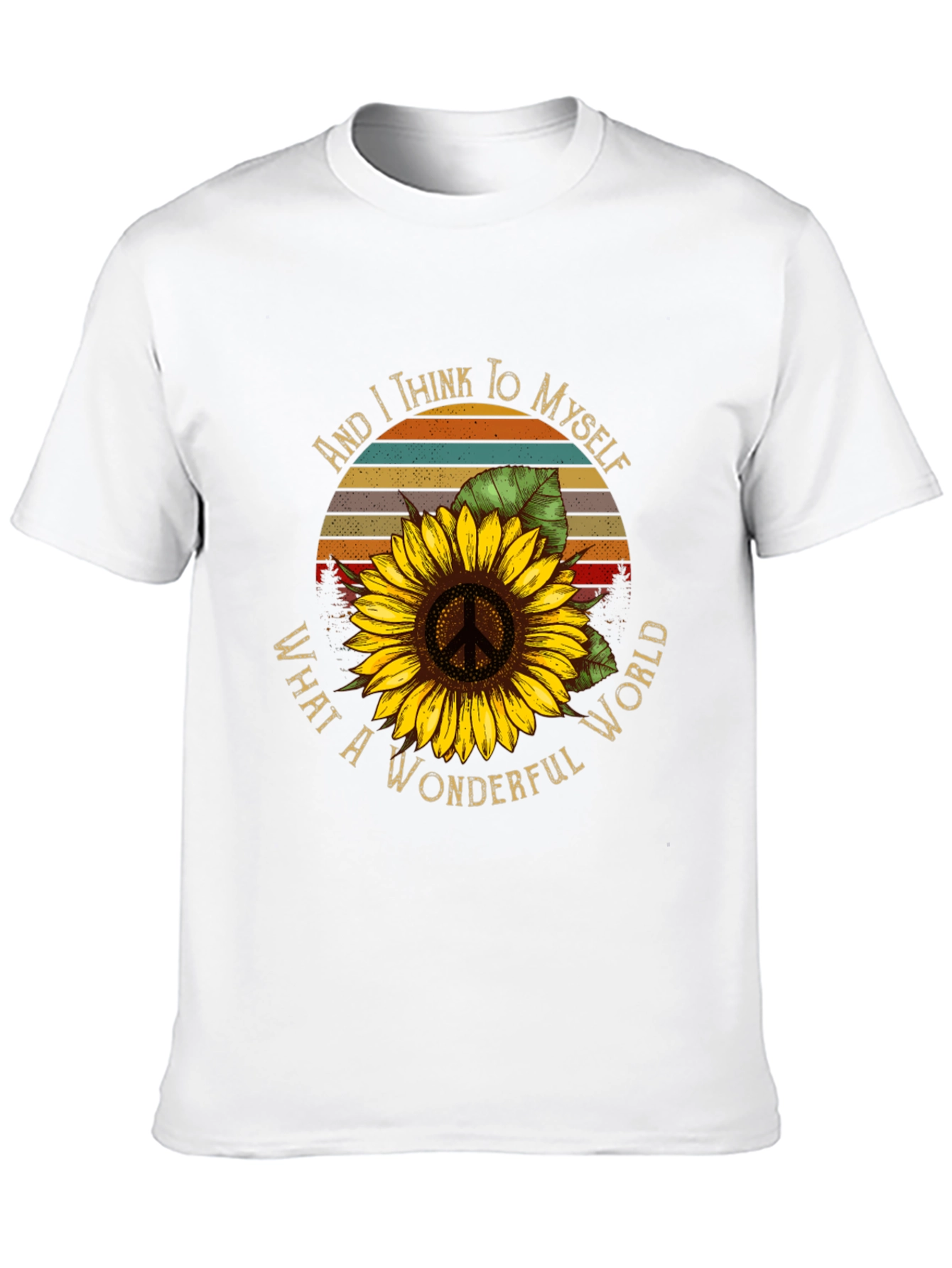 Wonderful World Sunflower Graphic Tee