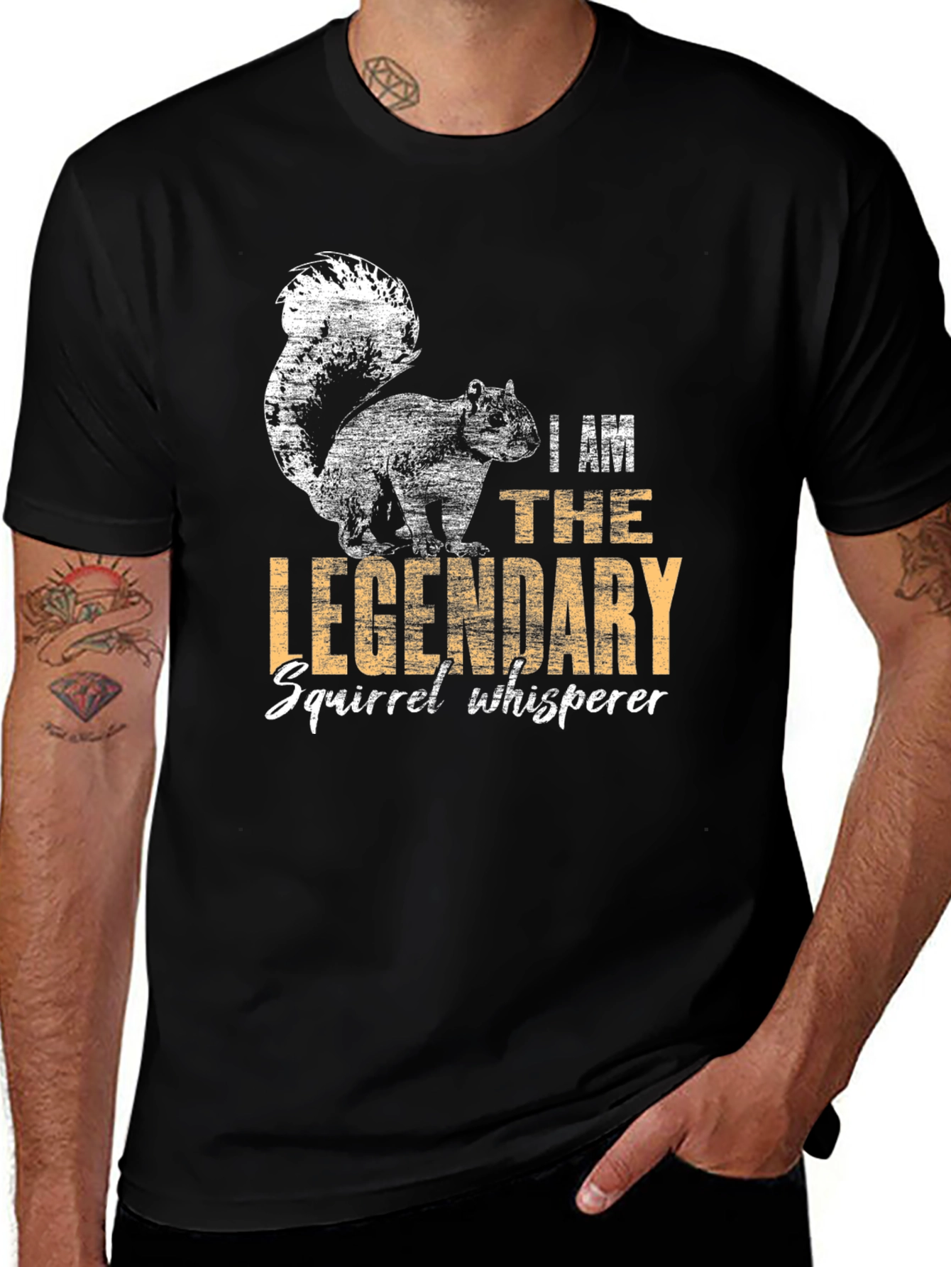 Legendary Squirrel Whisperer Black T-Shirt