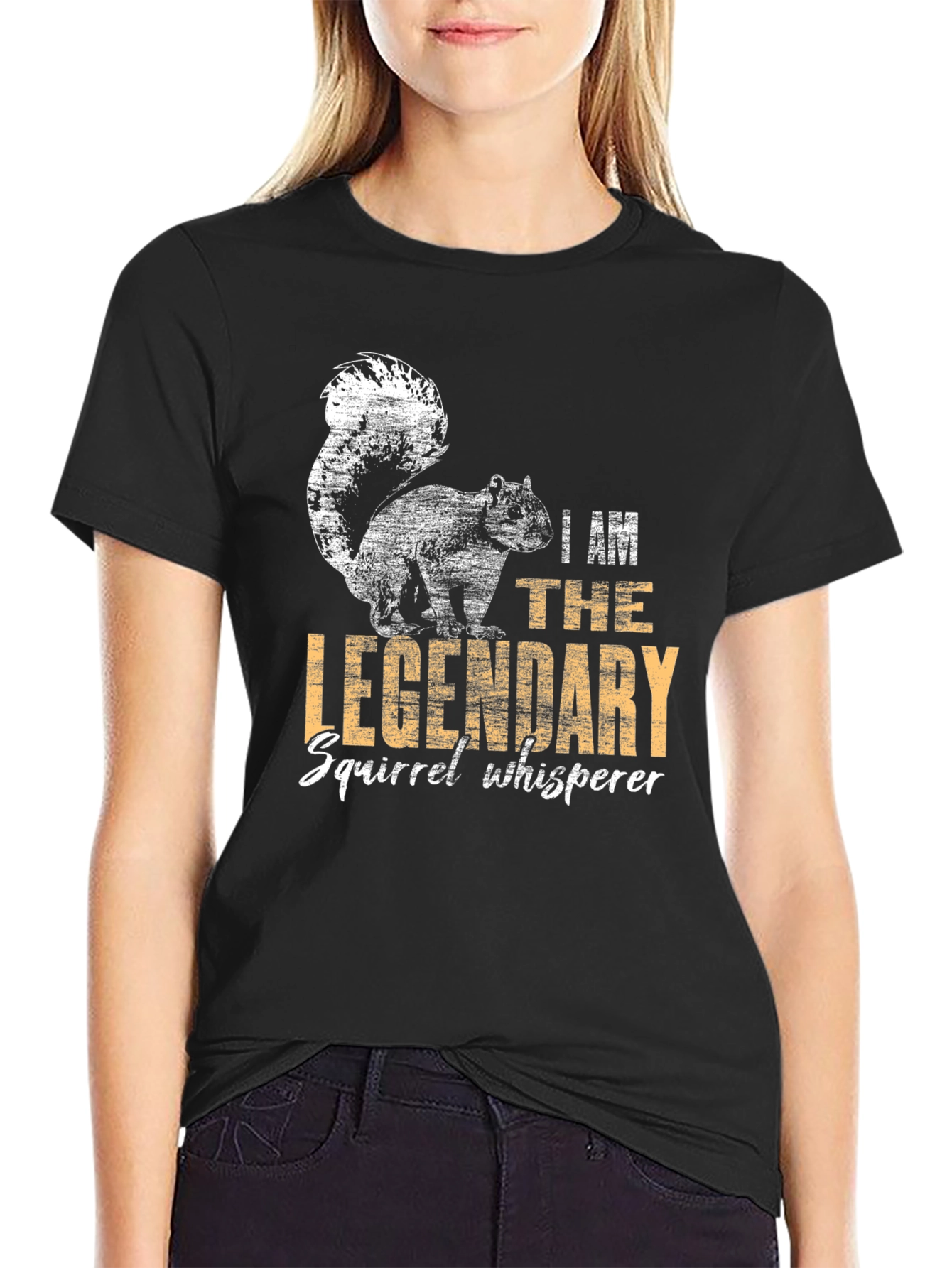 Legendary Squirrel Whisperer Black T-Shirt
